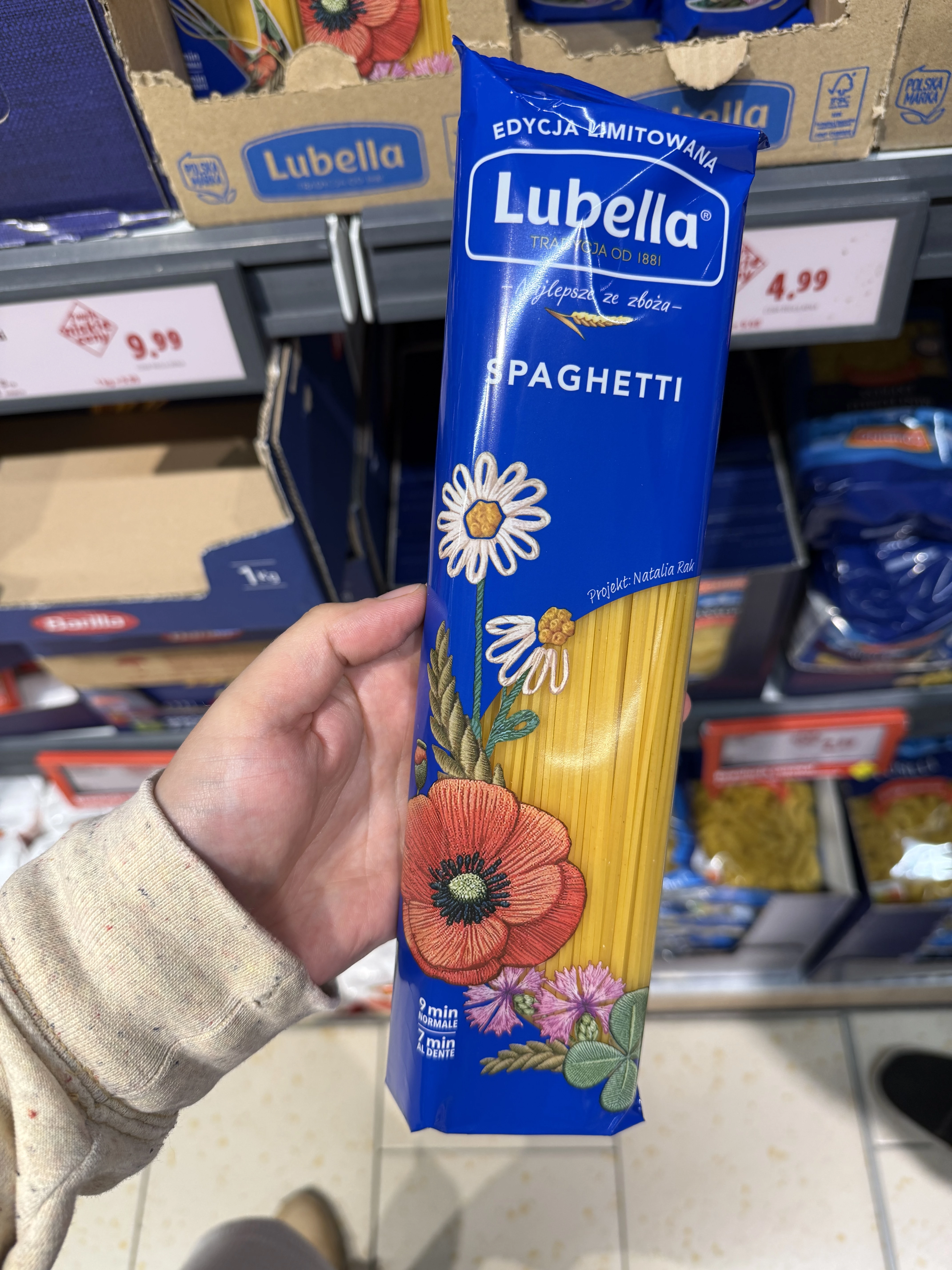 Lubella Makaron Spaghetti (edycja limitowana, kwiaty) | 400g