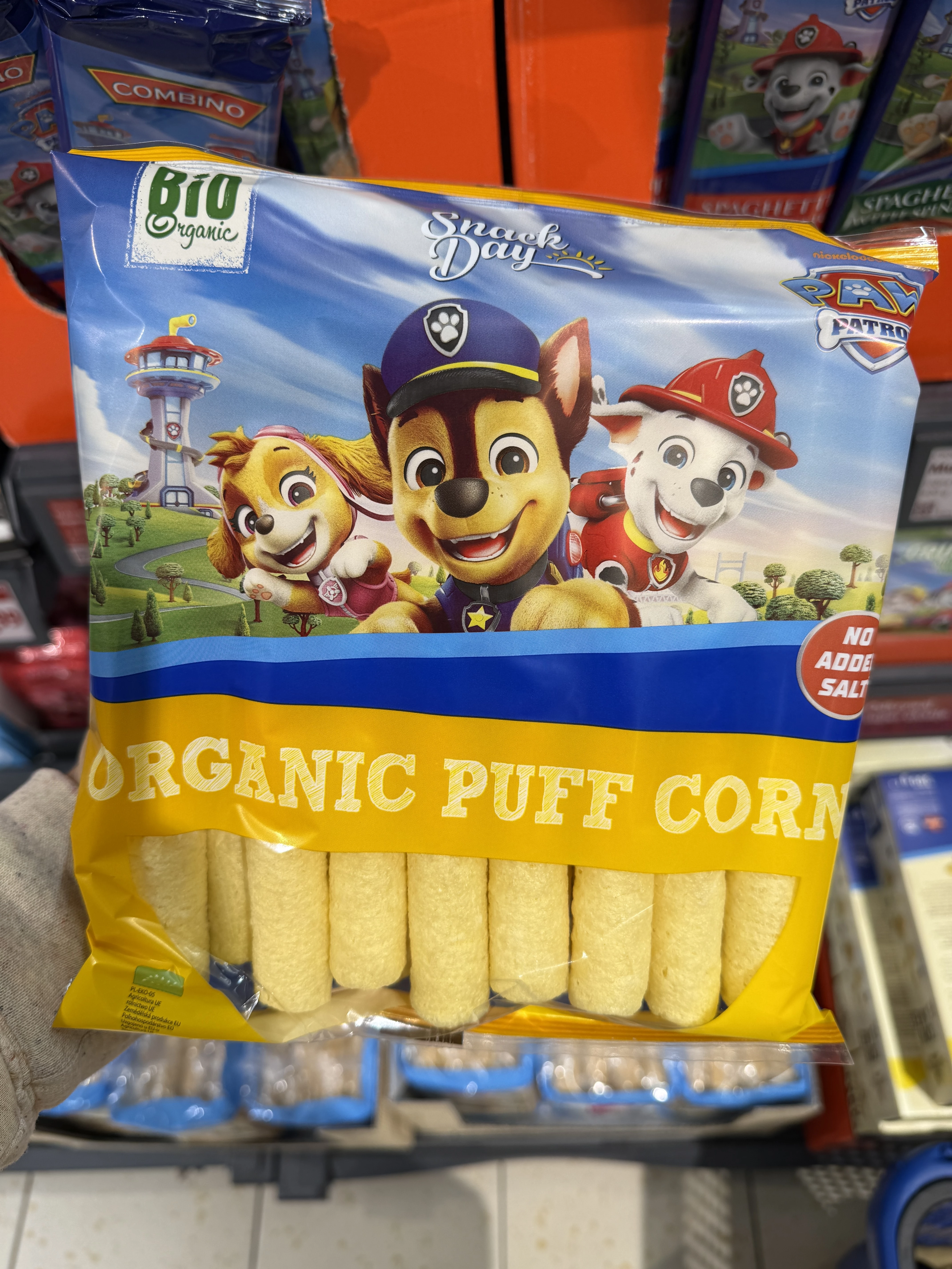 Snack Day Organic Puff Corn Psi Patrol | 50g