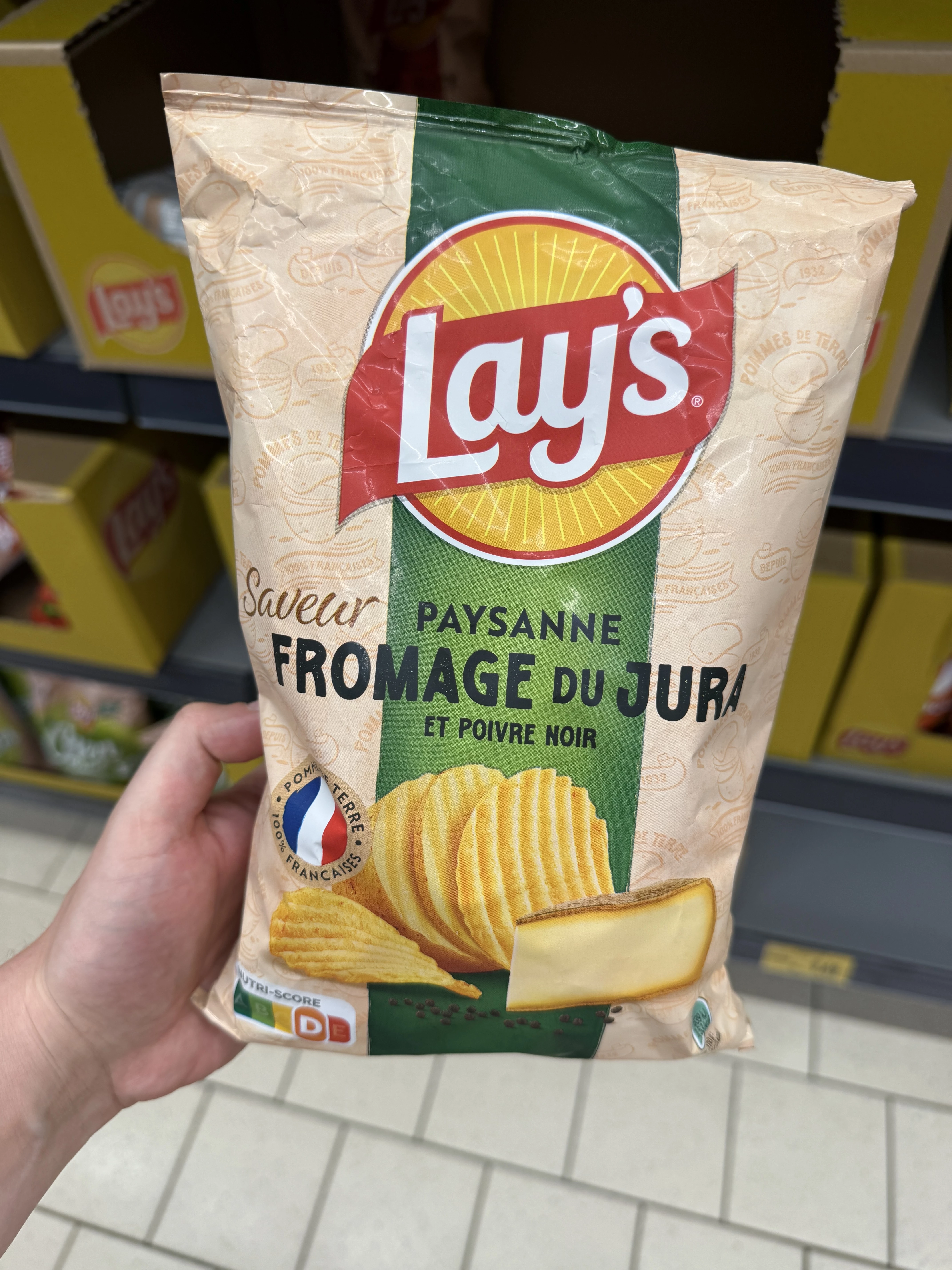 Lay’s Paysanne Fromage du Jura et Poivre Noir | 120g