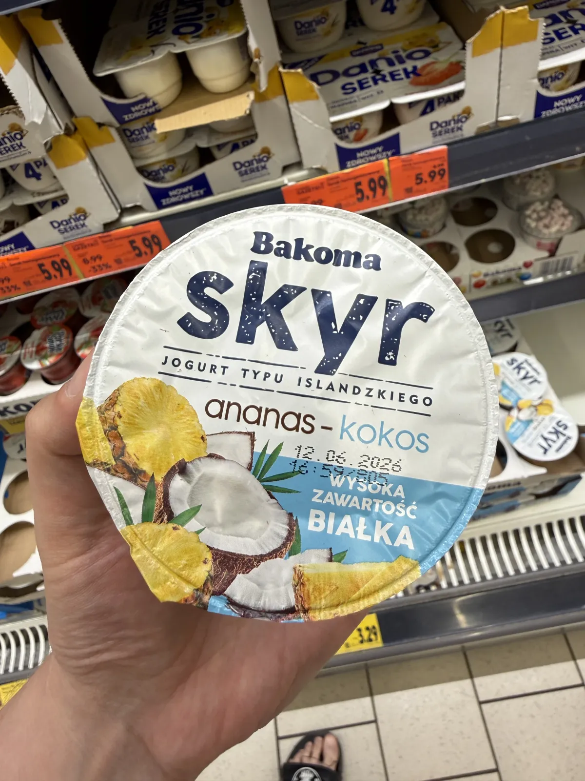 Bakoma Skyr Jogurt typu islandzkiego ananas-kokos | 150g