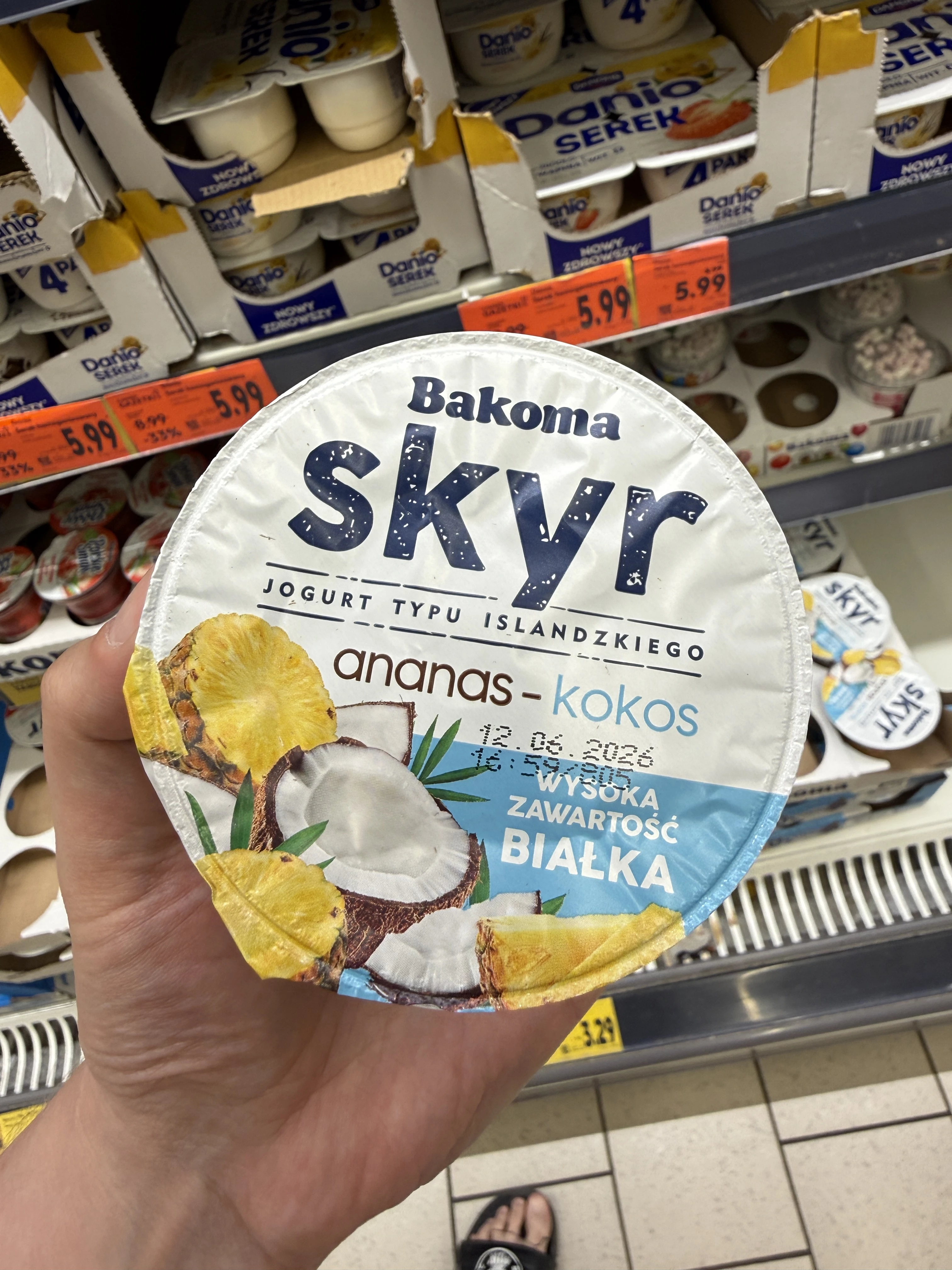 Bakoma Skyr Jogurt typu islandzkiego ananas-kokos | 150g
