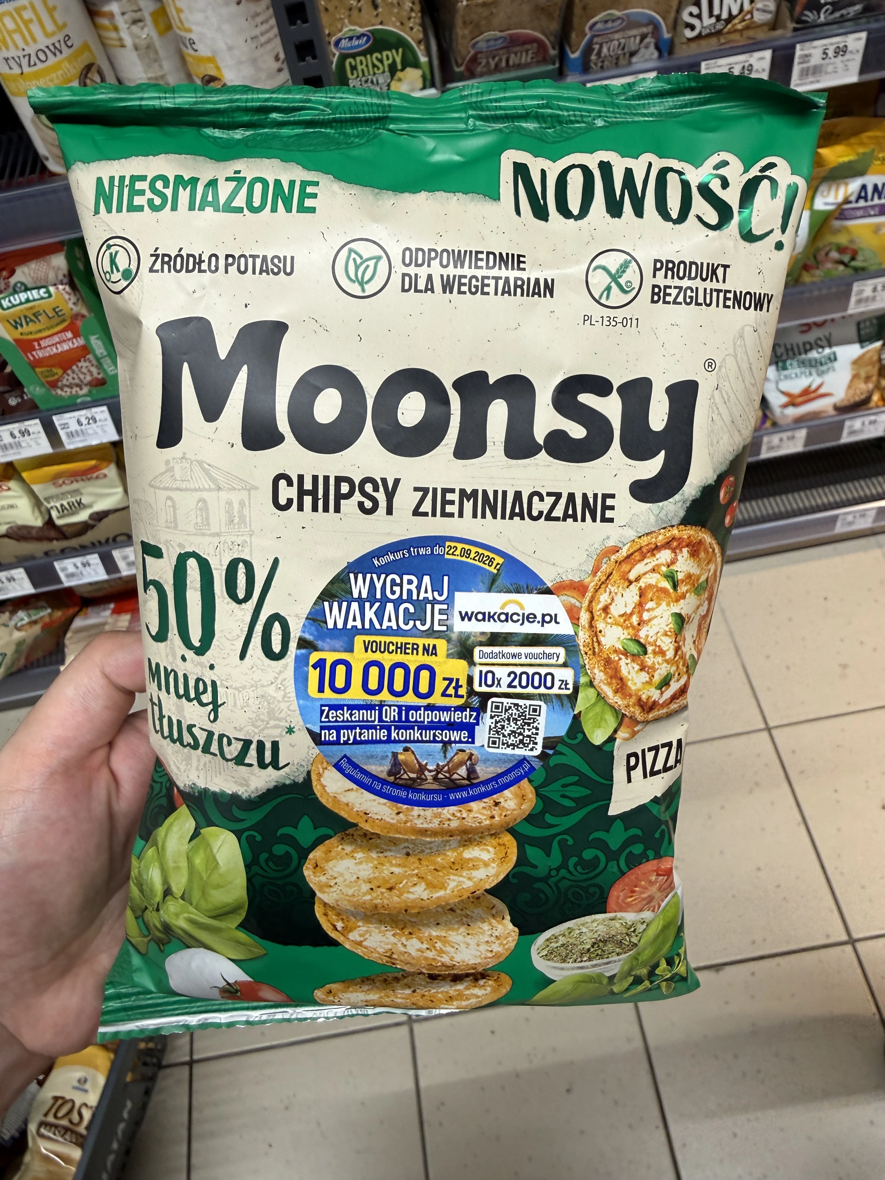 Moonsy Chipsy Ziemniaczane Pizza | 60g