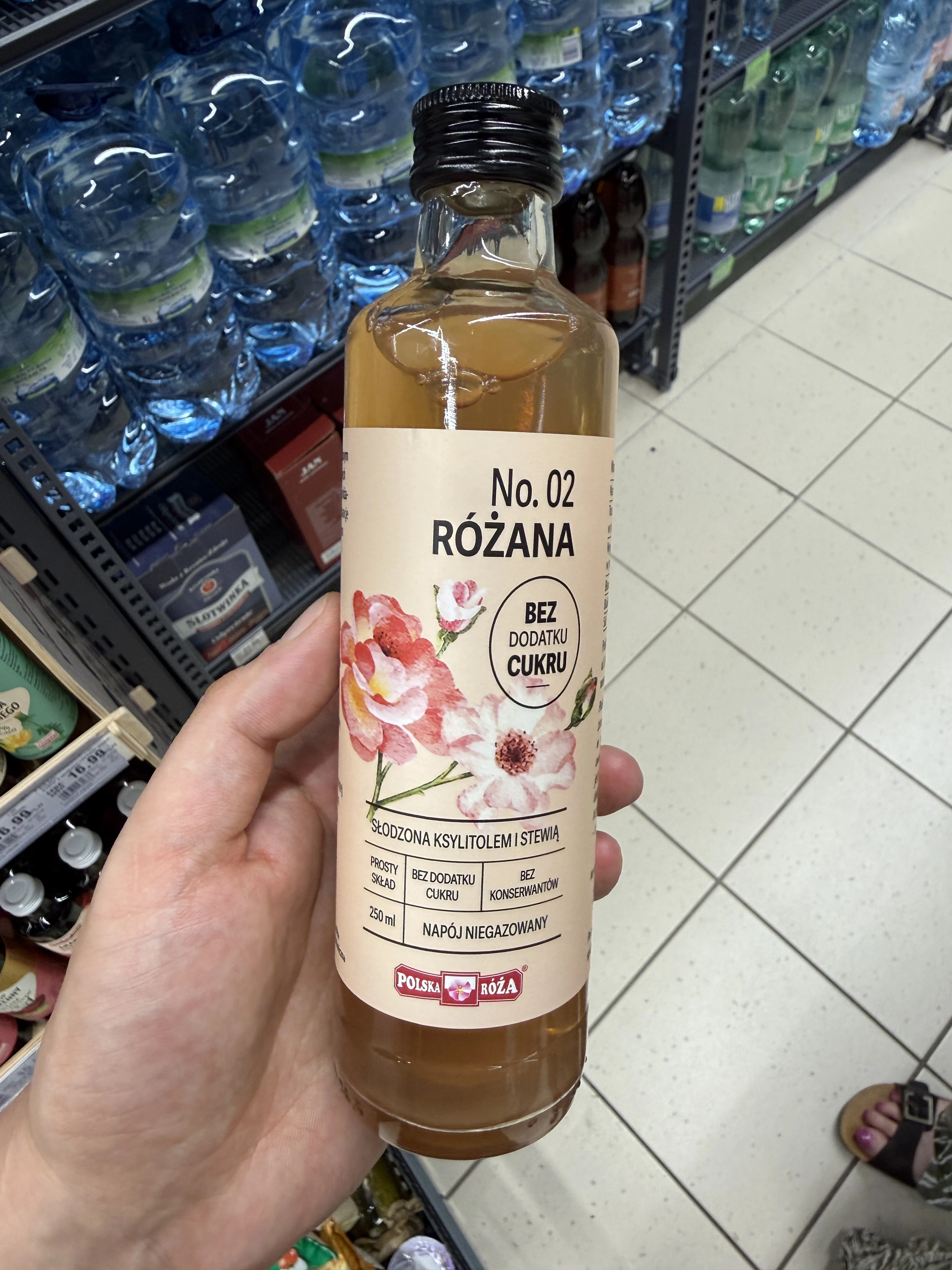 Polska Róża Napój No. 2 Różana bez dodatku cukru | 250ml