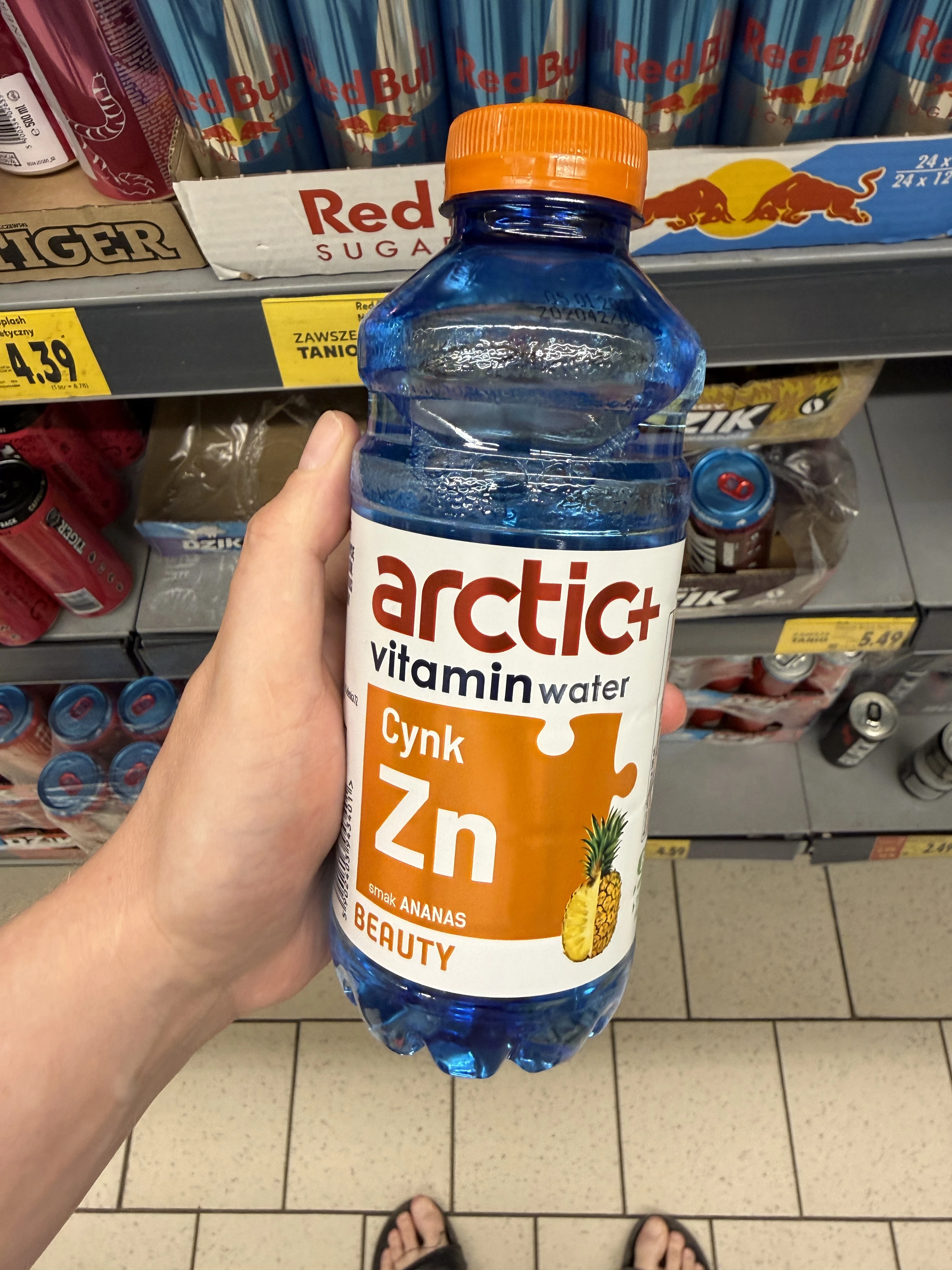Arctic+ Vitamin Water Cynk Zn smak ananas Beauty | 600ml