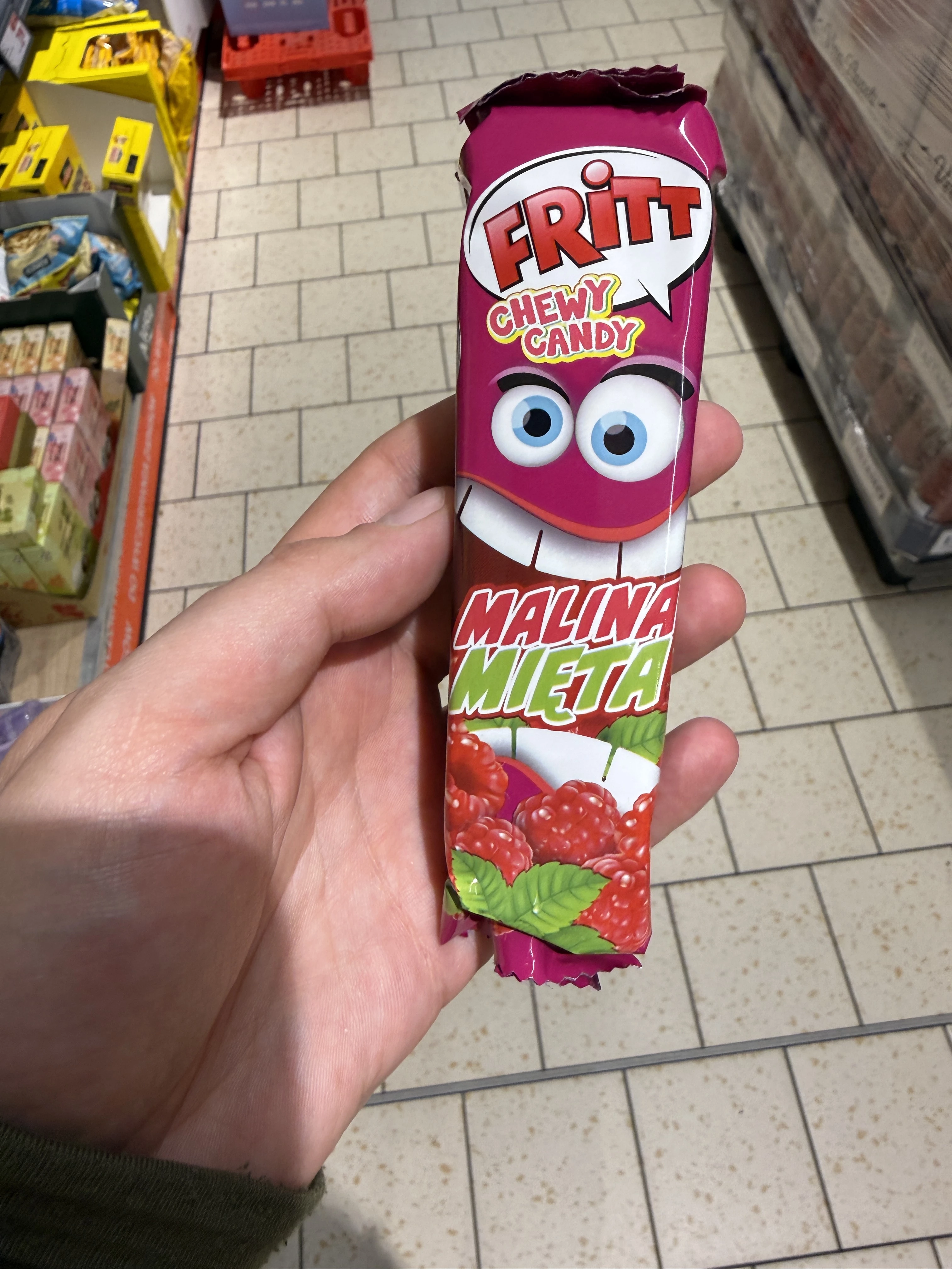Fritt Chewy Candy Malina Mięta | 70g