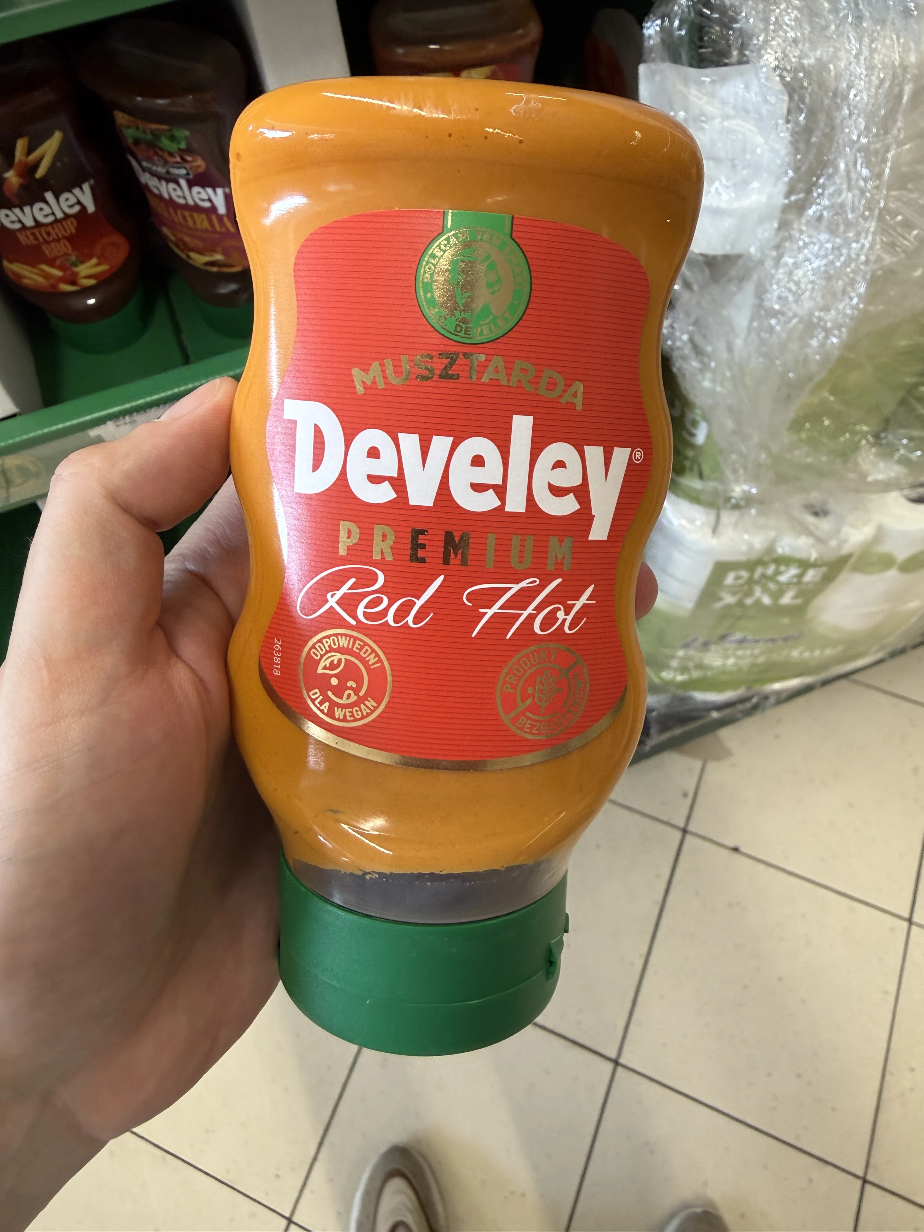 Develey Premium Musztarda Red Hot | 315ml / 344g