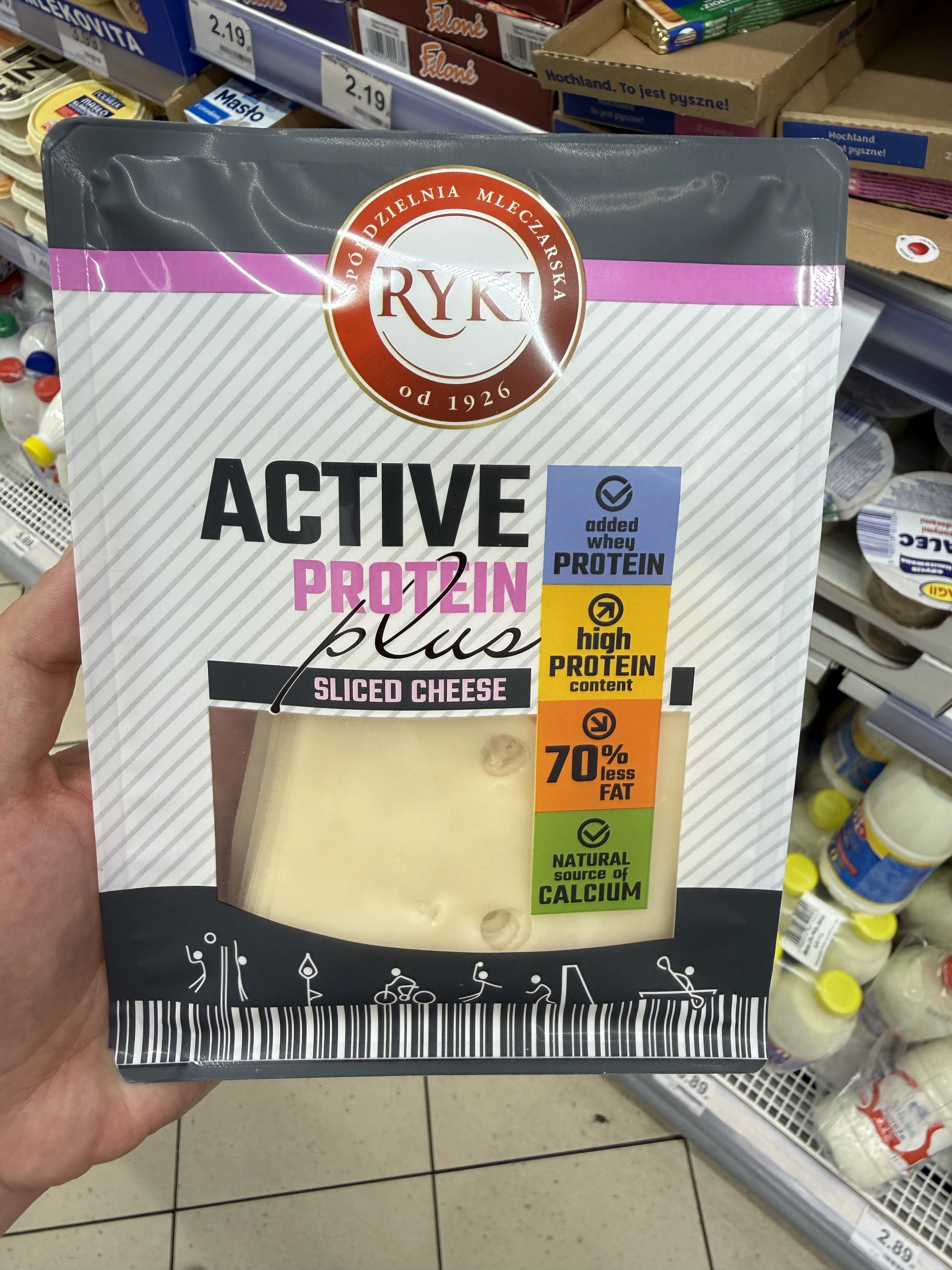Ryki Active Protein Plus ser w plastrach | 180g
