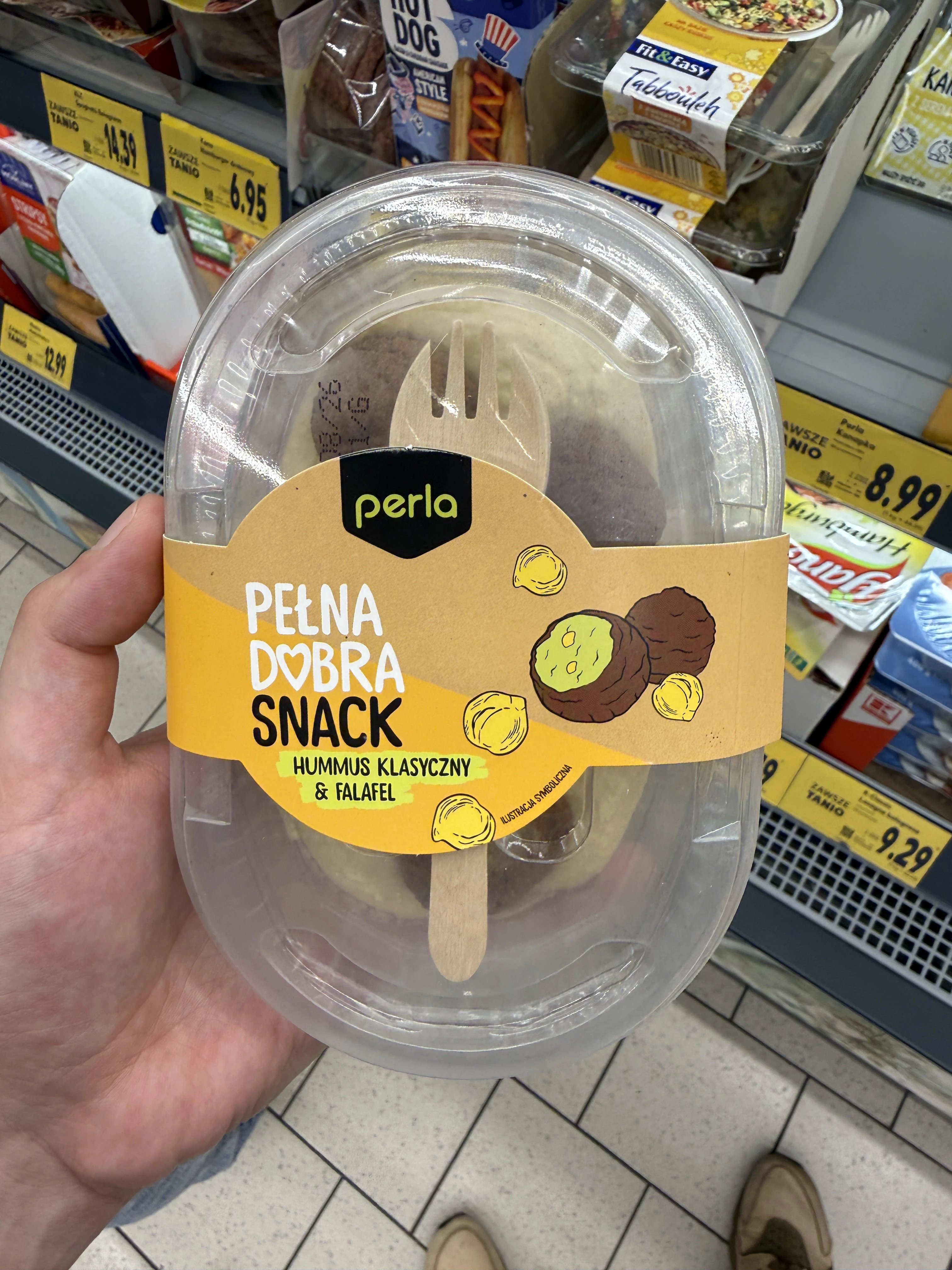 Perla Pełna Dobra Snack Hummus klasyczny & falafel | 220g