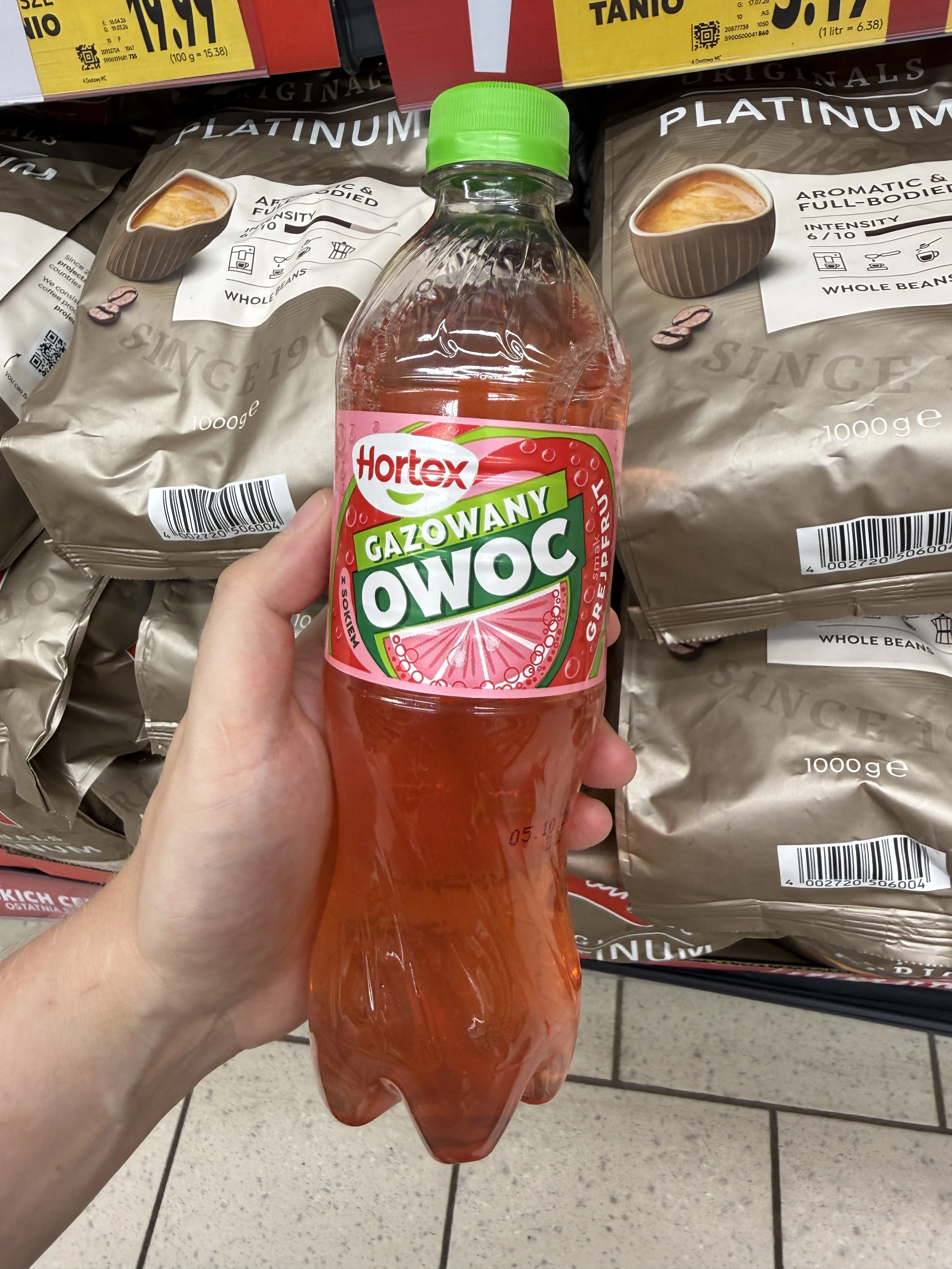Hortex Gazowany Owoc Grejpfrut | 500ml