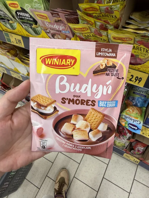 Winiary Budyń smak S’mores bez dodatku cukru edycja limitowana | 35g