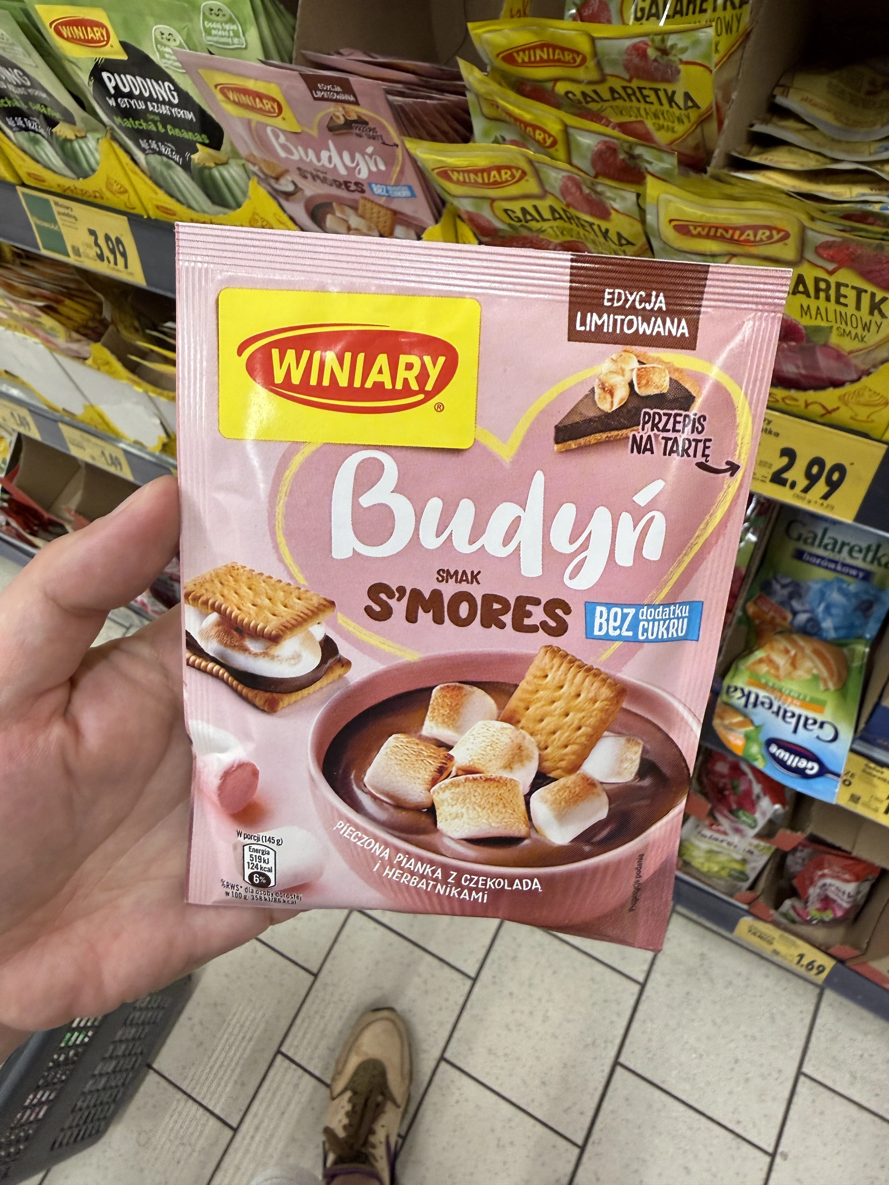Winiary Budyń smak S’mores bez dodatku cukru edycja limitowana | 35g