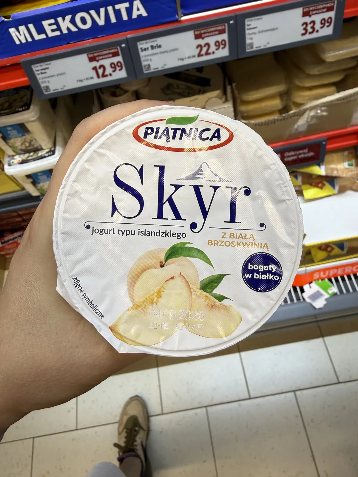 Piątnica Skyr z Białą Brzoskwinią | 150g