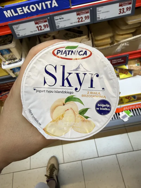 Piątnica Skyr z Białą Brzoskwinią | 150g