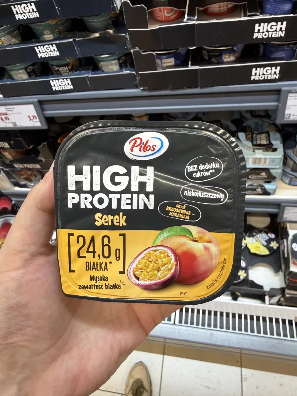 Pilos High Protein Serek brzoskwinia-marakuja | 200g