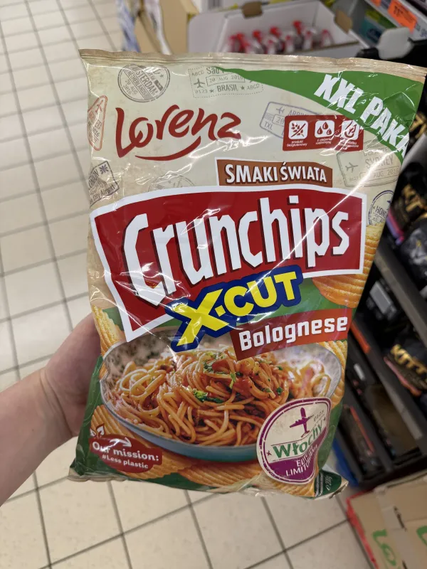 Crunchips X-Cut Bolognese Smaki Świata Edycja Limitowana Włochy | 200g