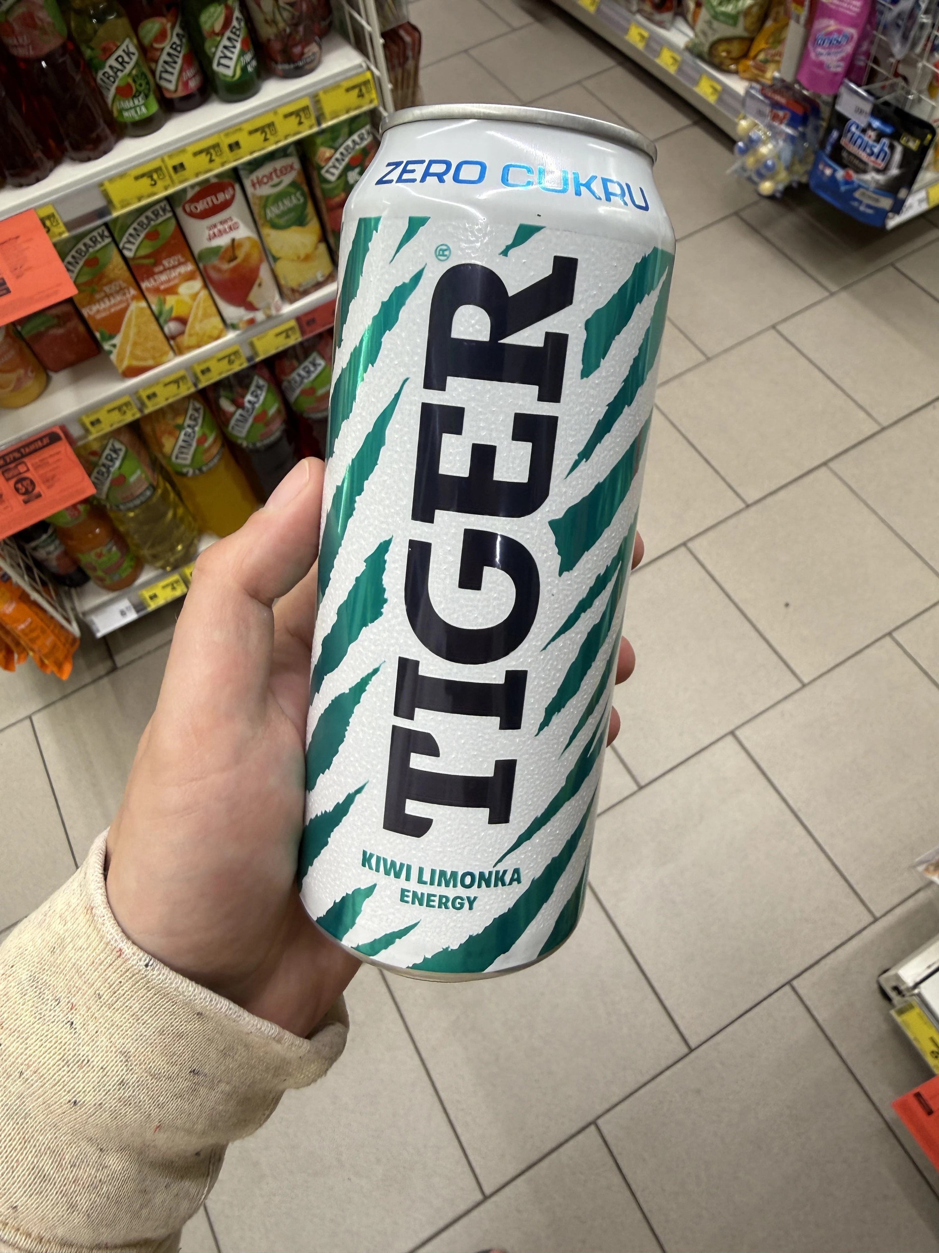 Tiger Zero Cukru Kiwi Limonka | 500ml