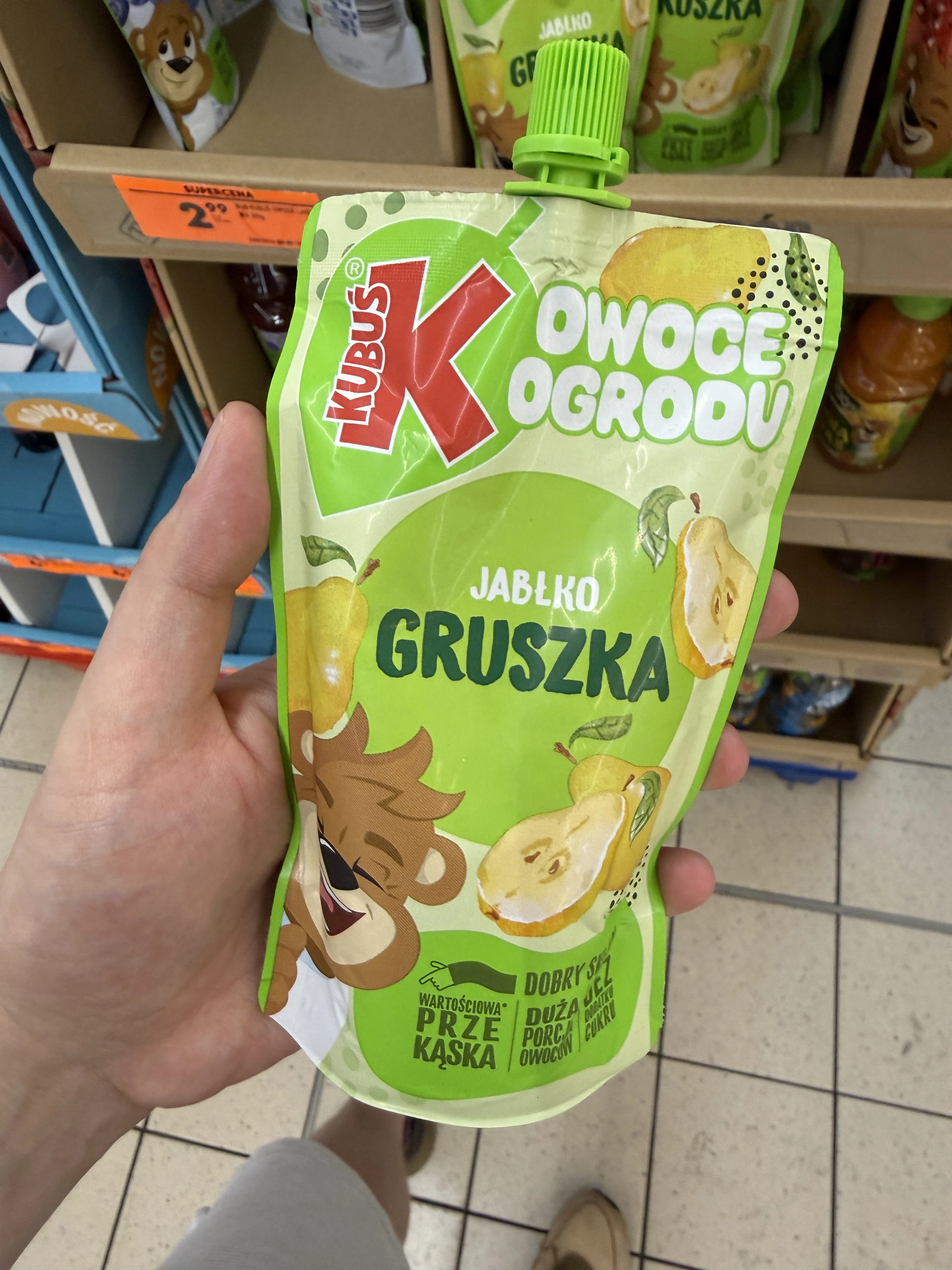 Kubuś Mus Jabłko Gruszka Owoce Ogrodu | 200g