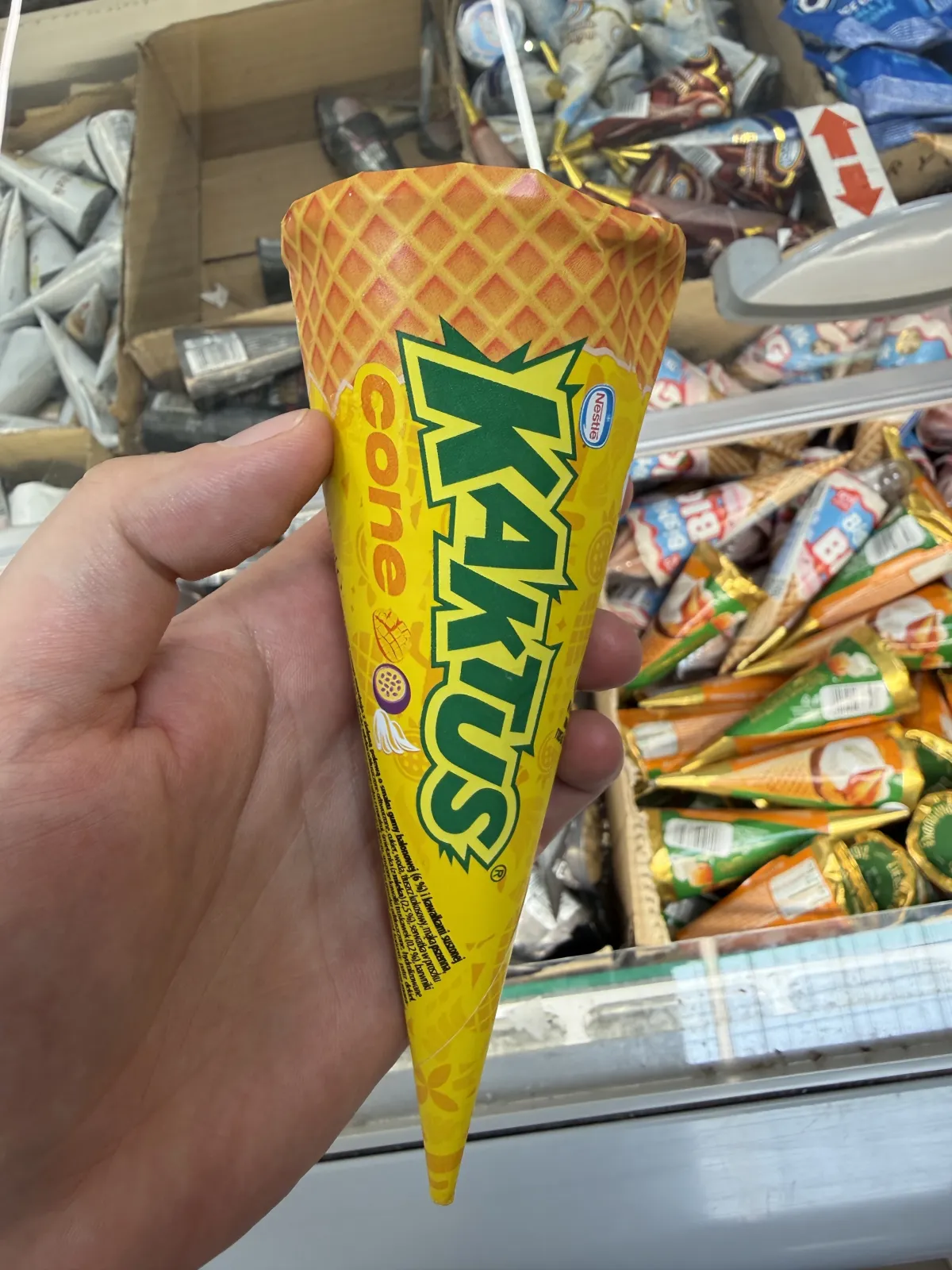 Kaktus Cone Lody ze śmietanką i sorbet mango-marakuja | 110ml