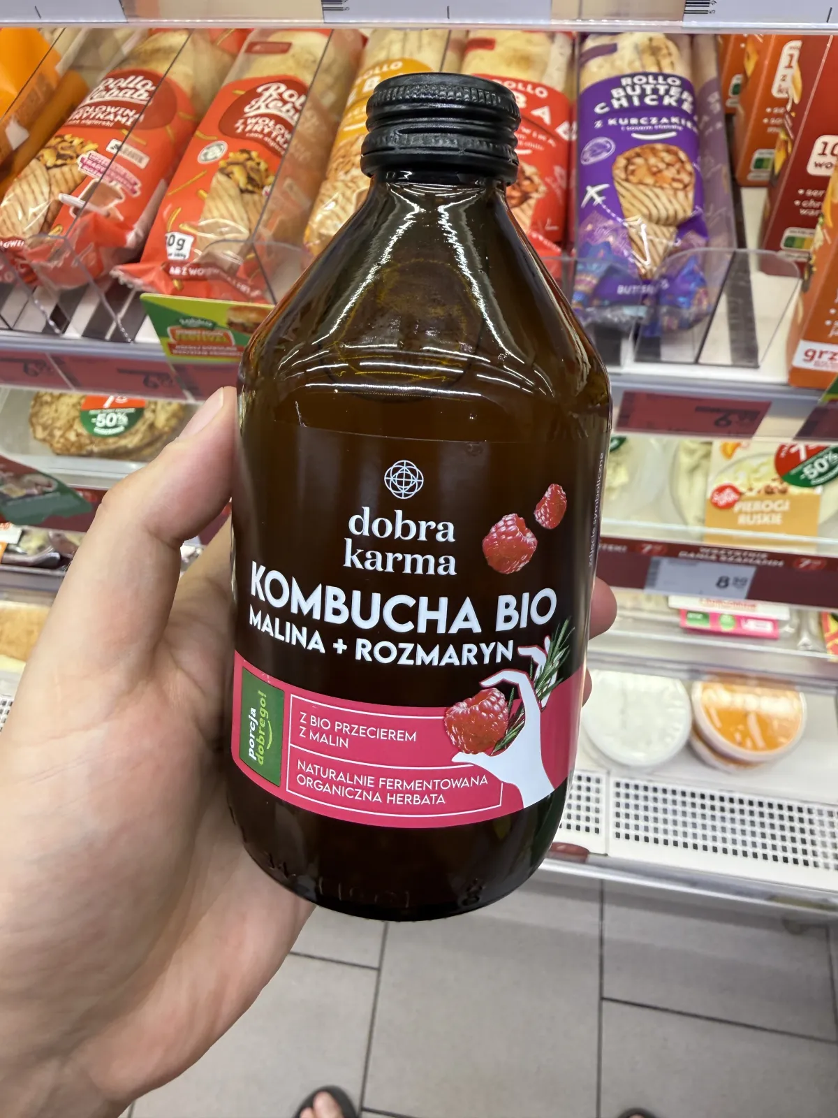 Kombucha Dobra Karma Malina + Rozmaryn | 330ml
