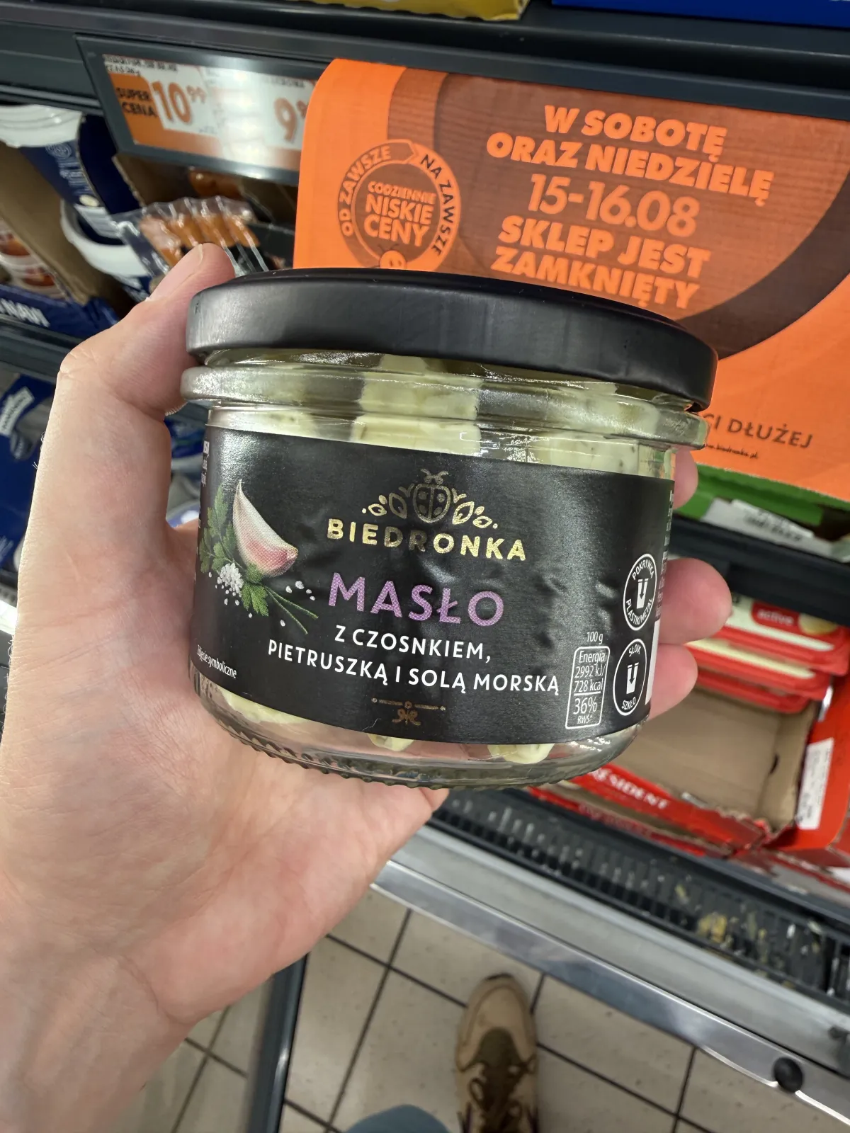 Masło z czosnkiem i pietruszką Biedronka | 140g