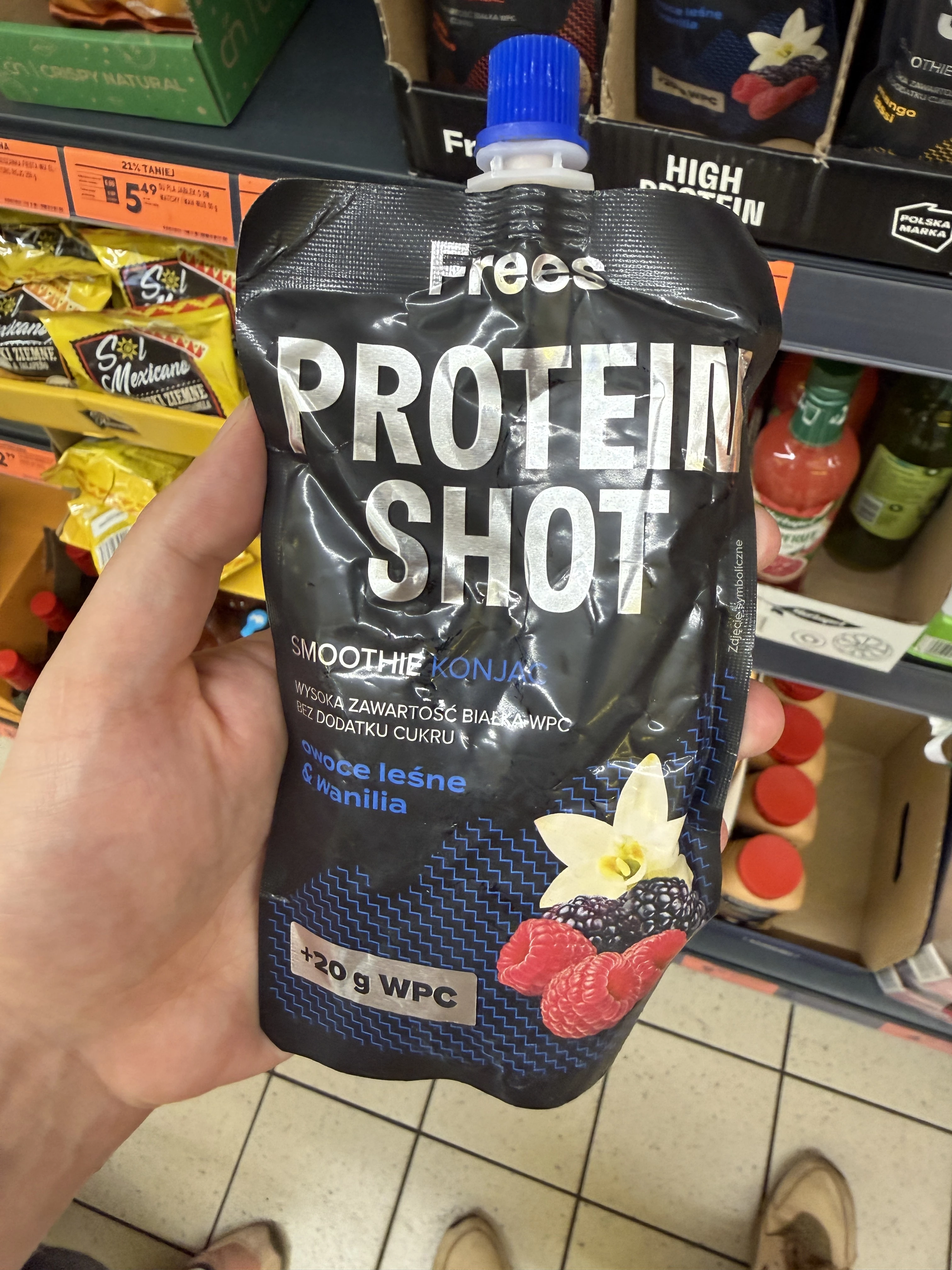 Frees Protein Shot Smoothie Konjac owoce leśne & wanilia | 150g