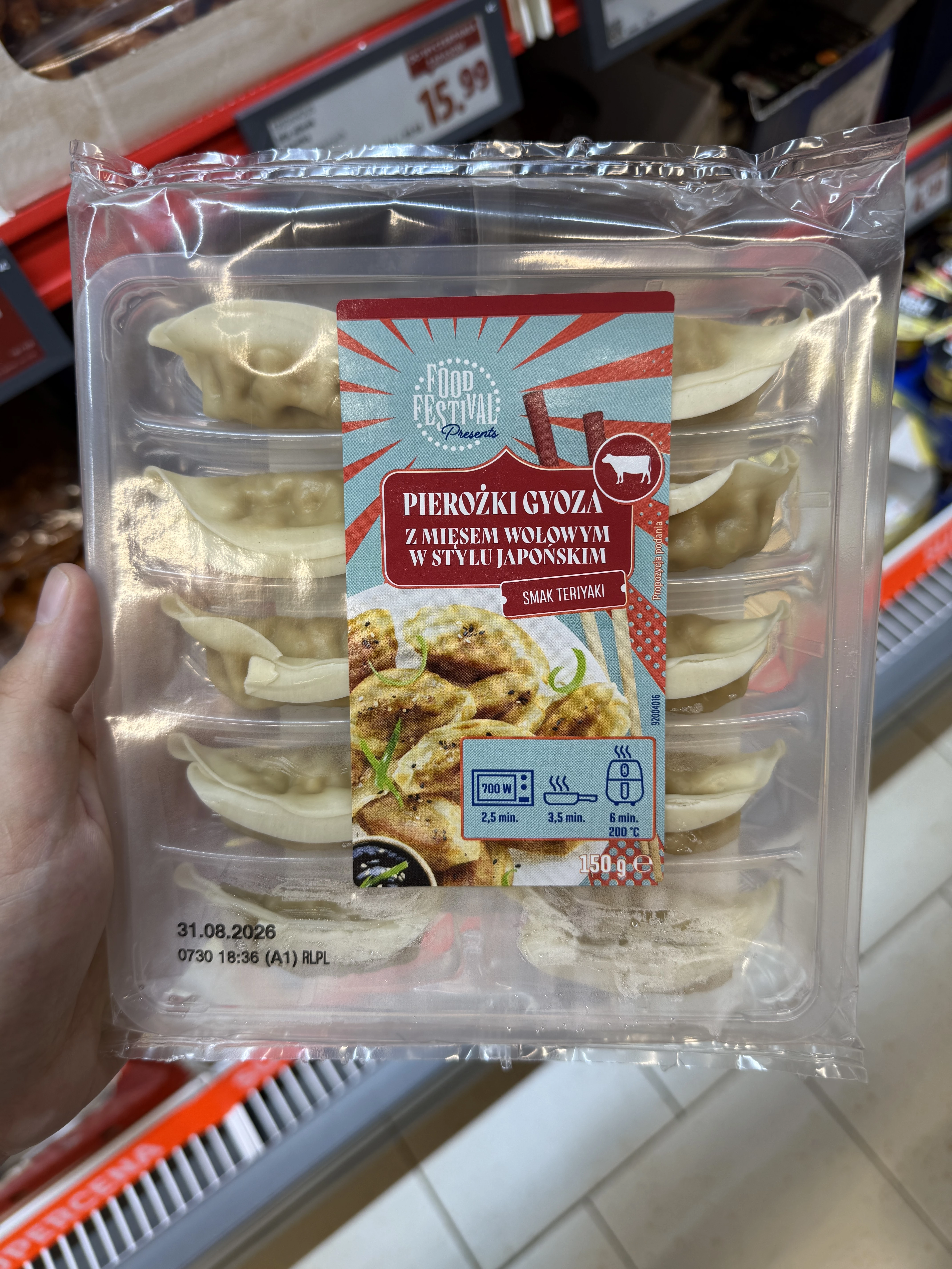 Food Festival Pierożki Gyoza z mięsem wołowym | 150g