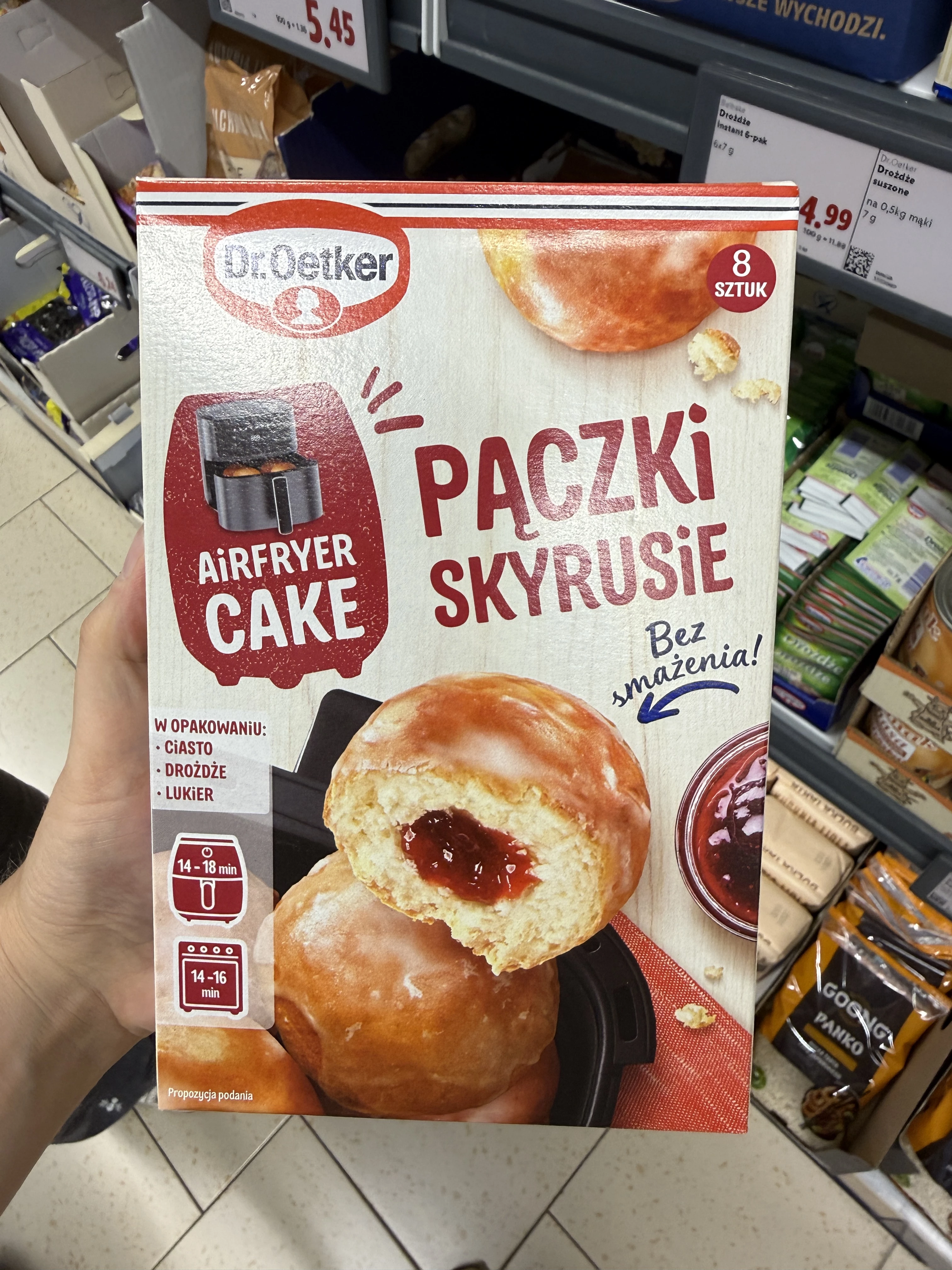Dr. Oetker Pączki Skyrusie Airfryer Cakes | 495g
