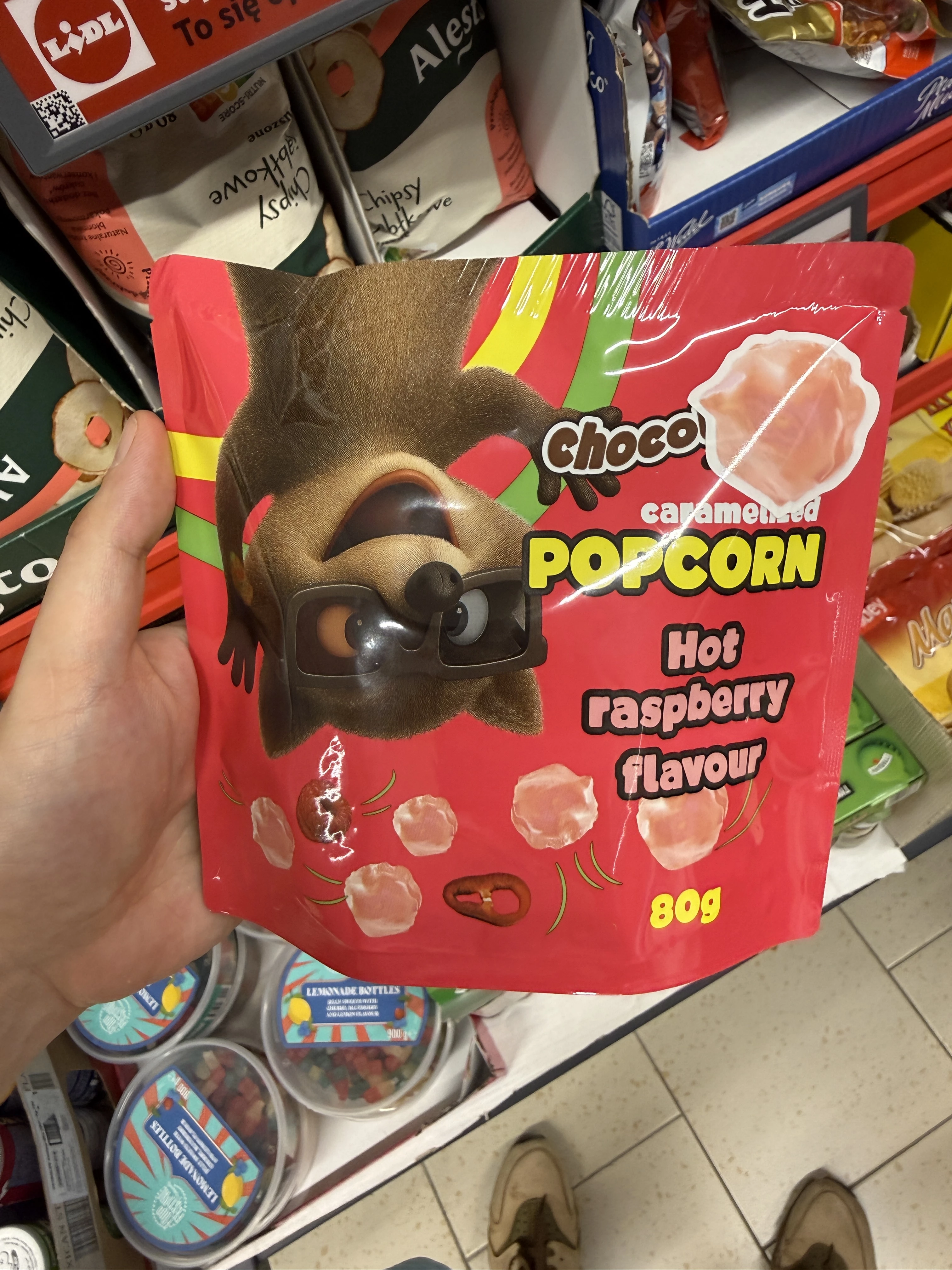 Boomza Choco Caramelized Popcorn Hot Raspberry Flavour | 80g