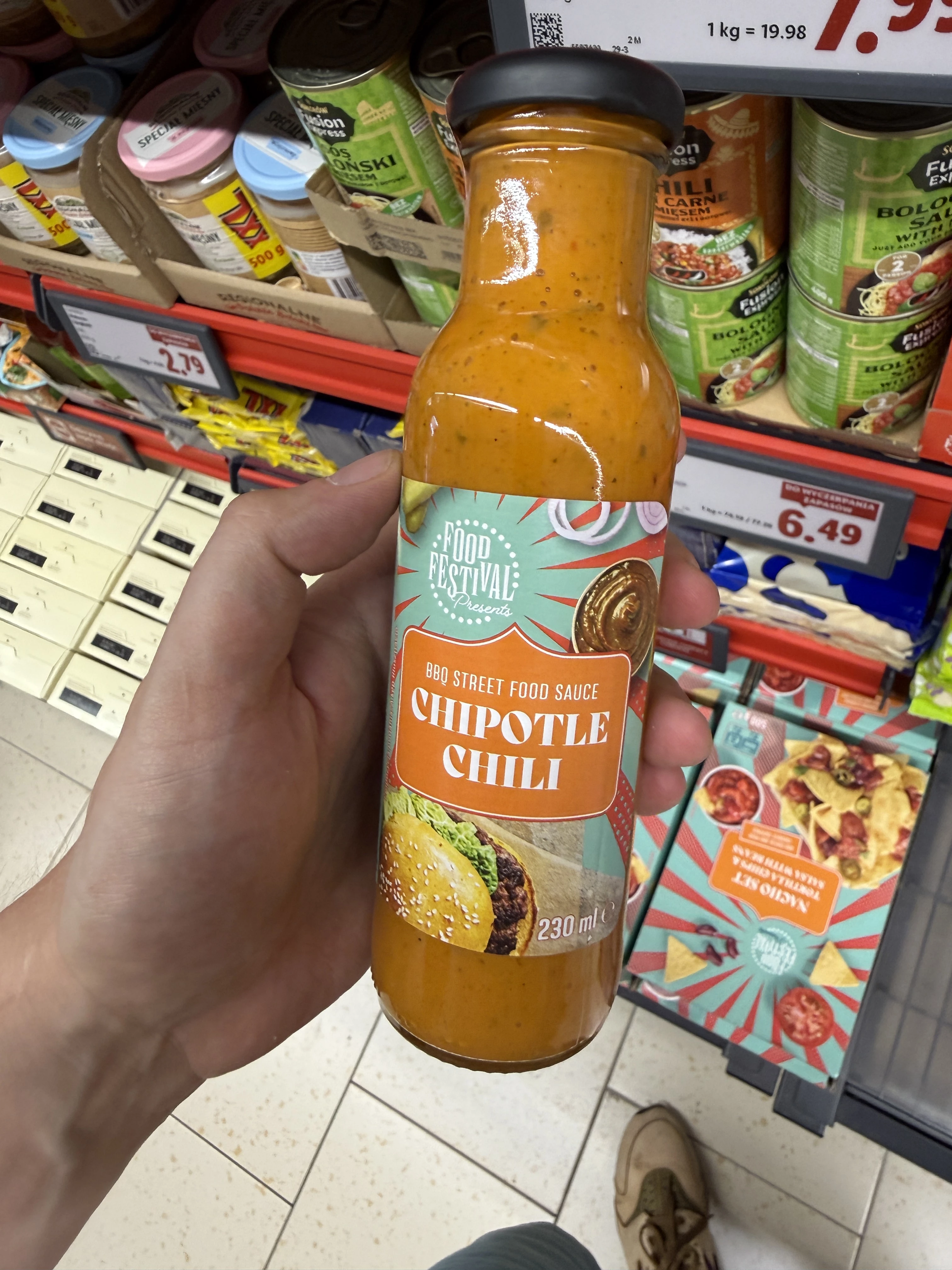 Food Festival Presents BBQ Street Food Sauce Chipotle Chili | 230ml / 244g