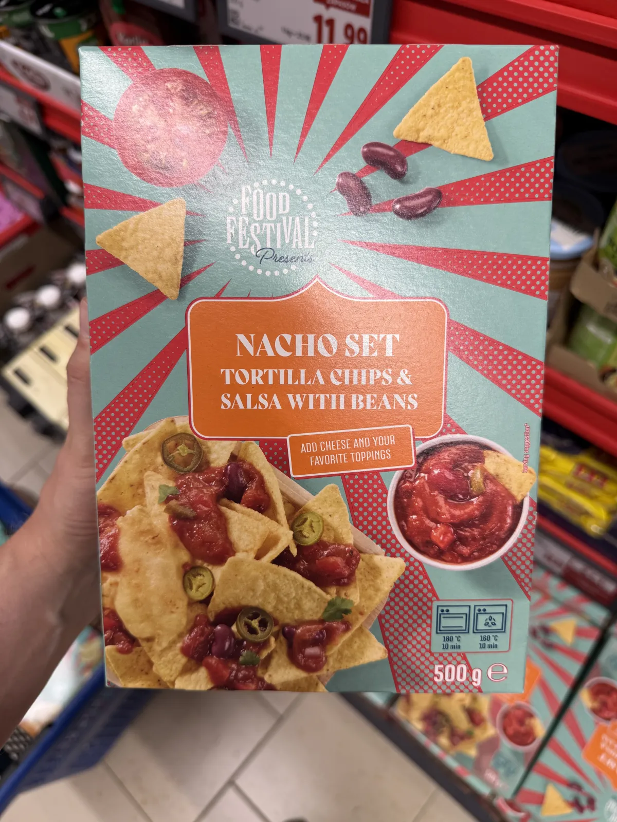 Food Festival Presents Nacho Set Tortilla Chips & Salsa with Beans |