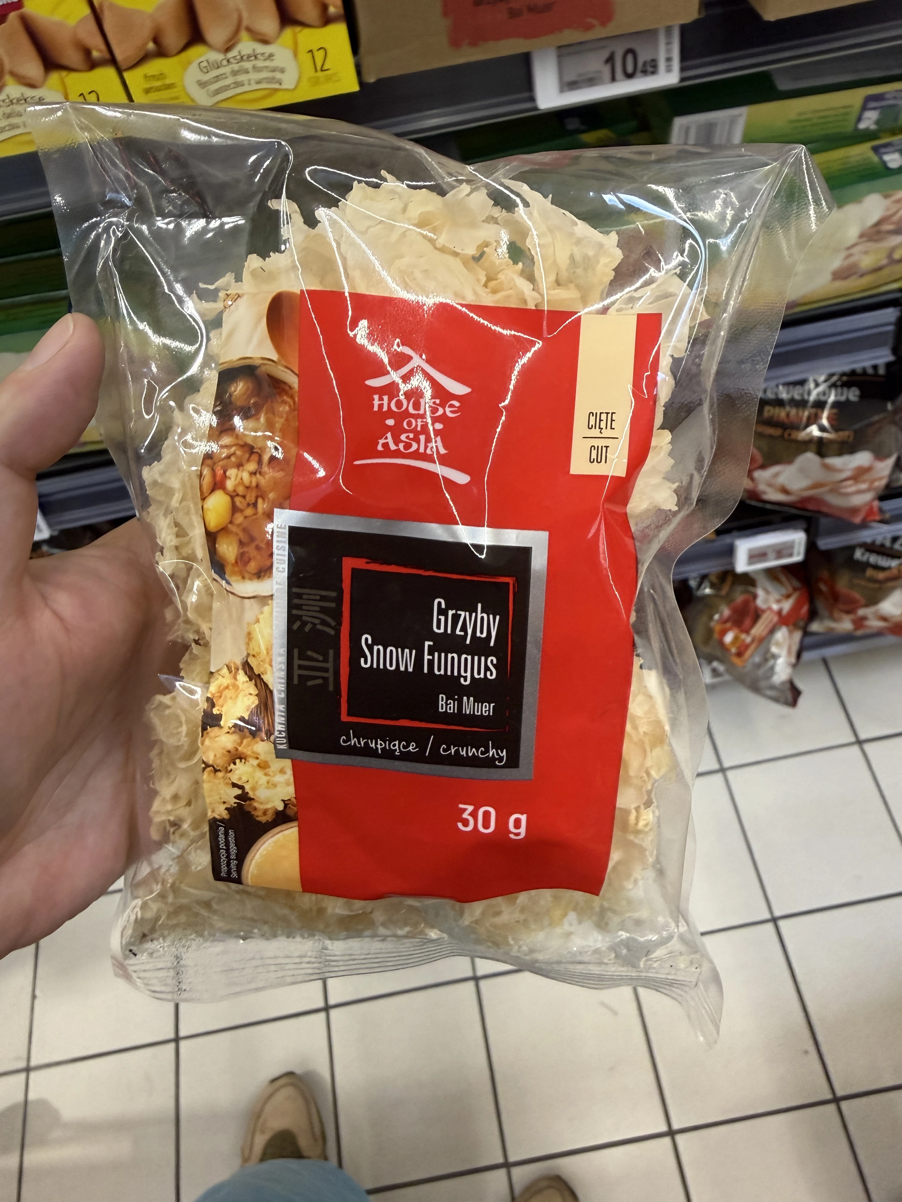 House of Asia Grzyby Snow Fungus Bai Muer cięte | 30g