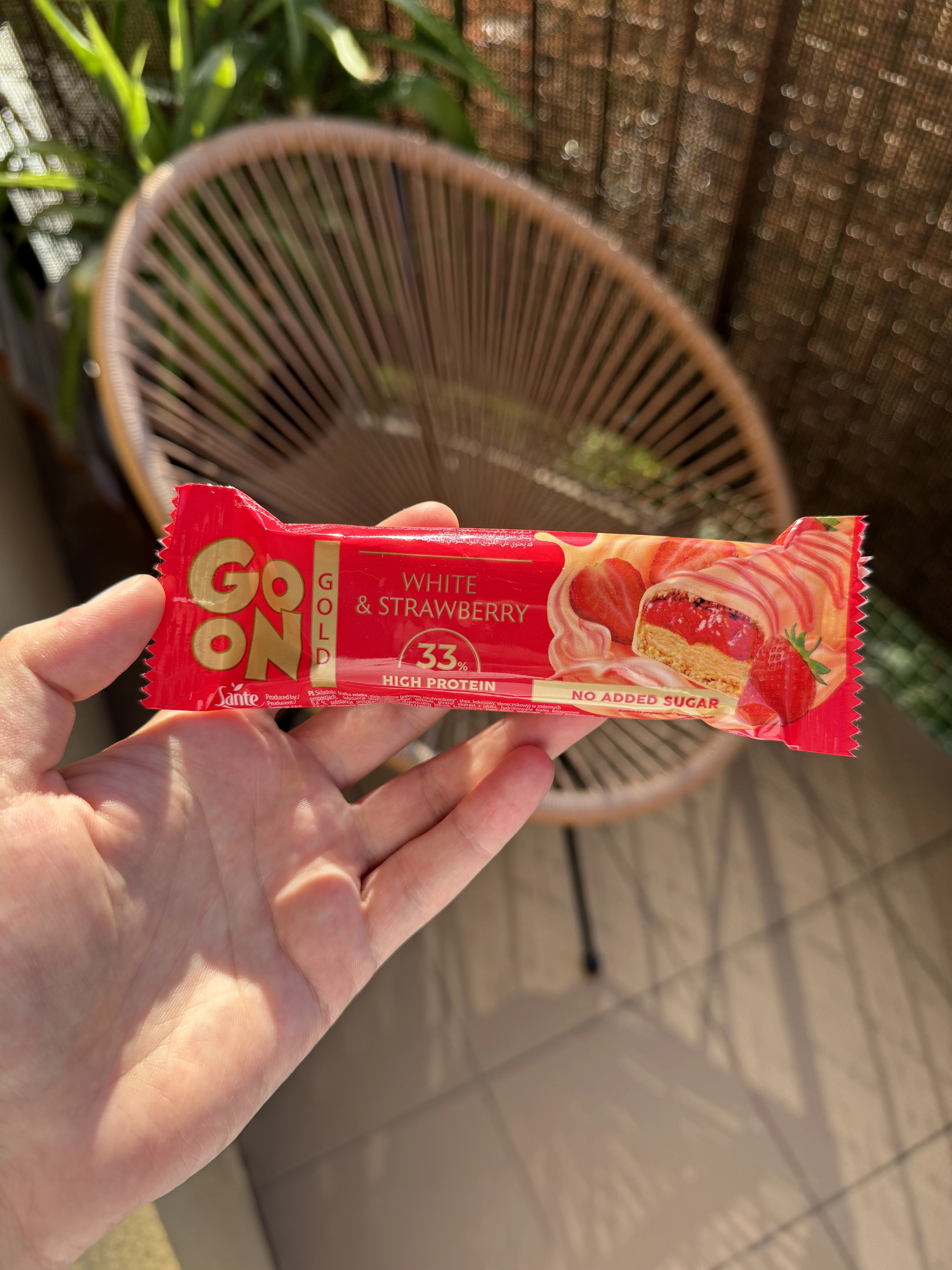 Go On Gold Protein Baton White & Strawberry | 45g