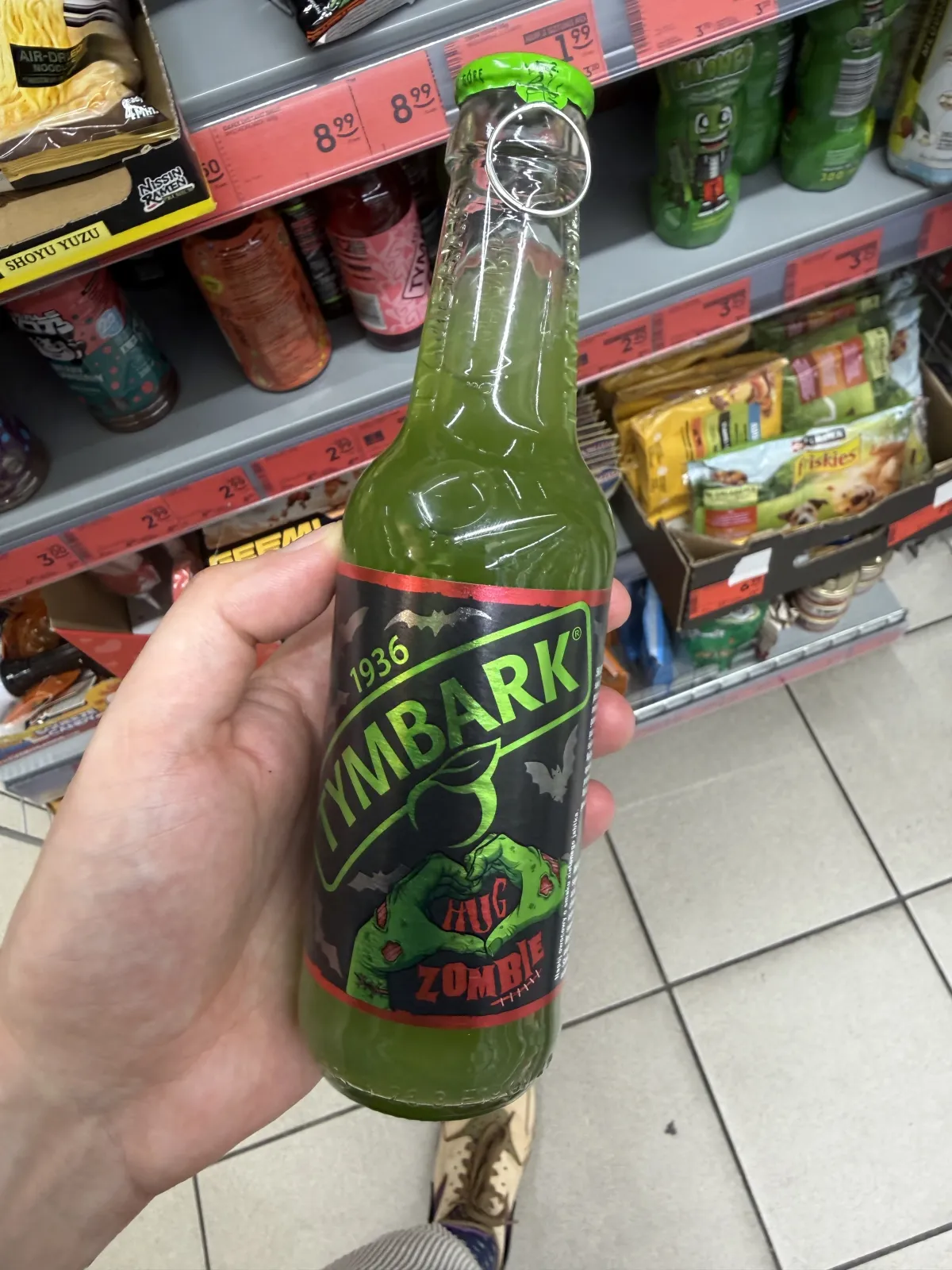 Tymbark Hug Zombie zielone jabłko | 250ml