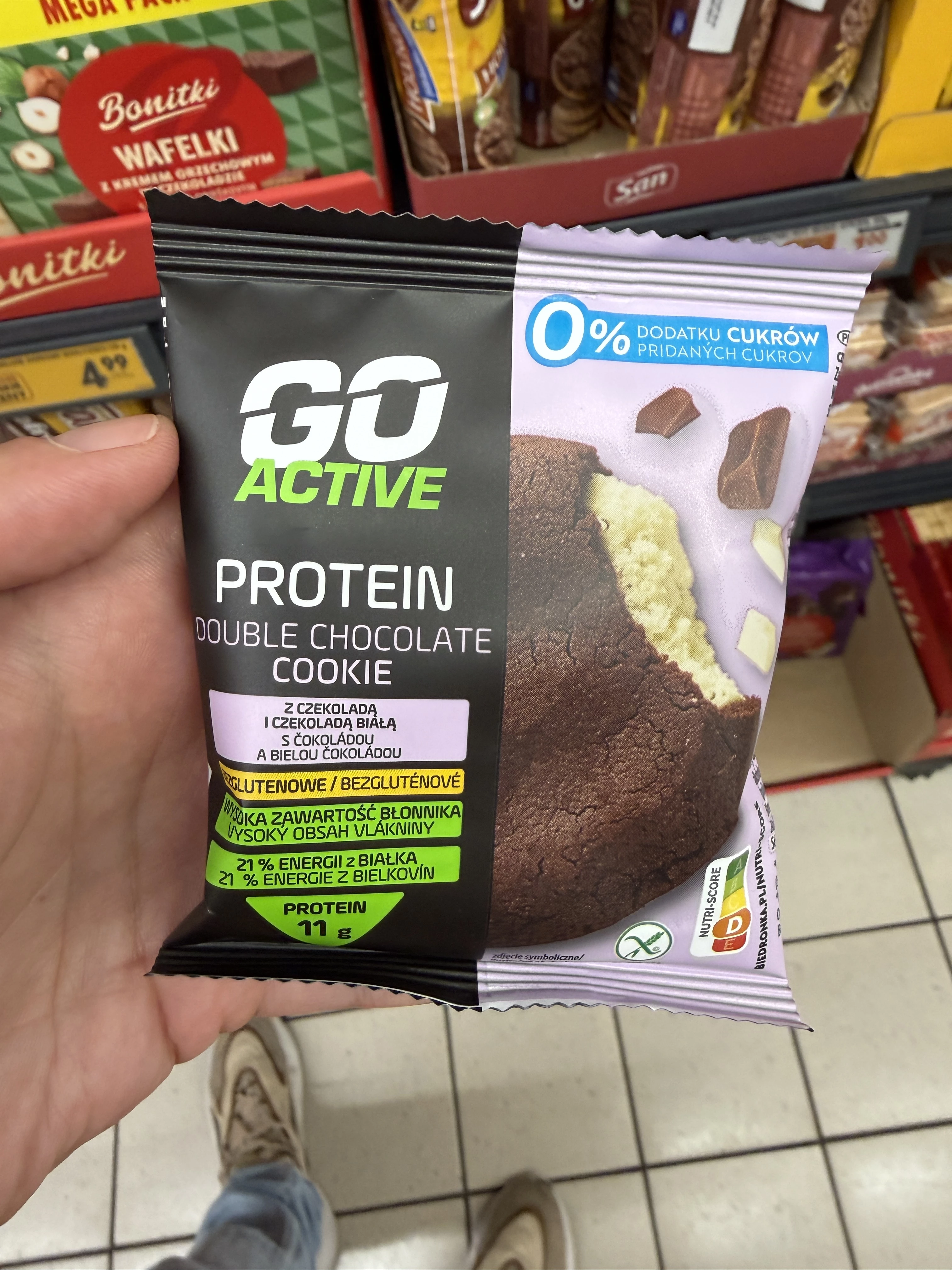 Go Active Protein Double Chocolate Cookie | 50g