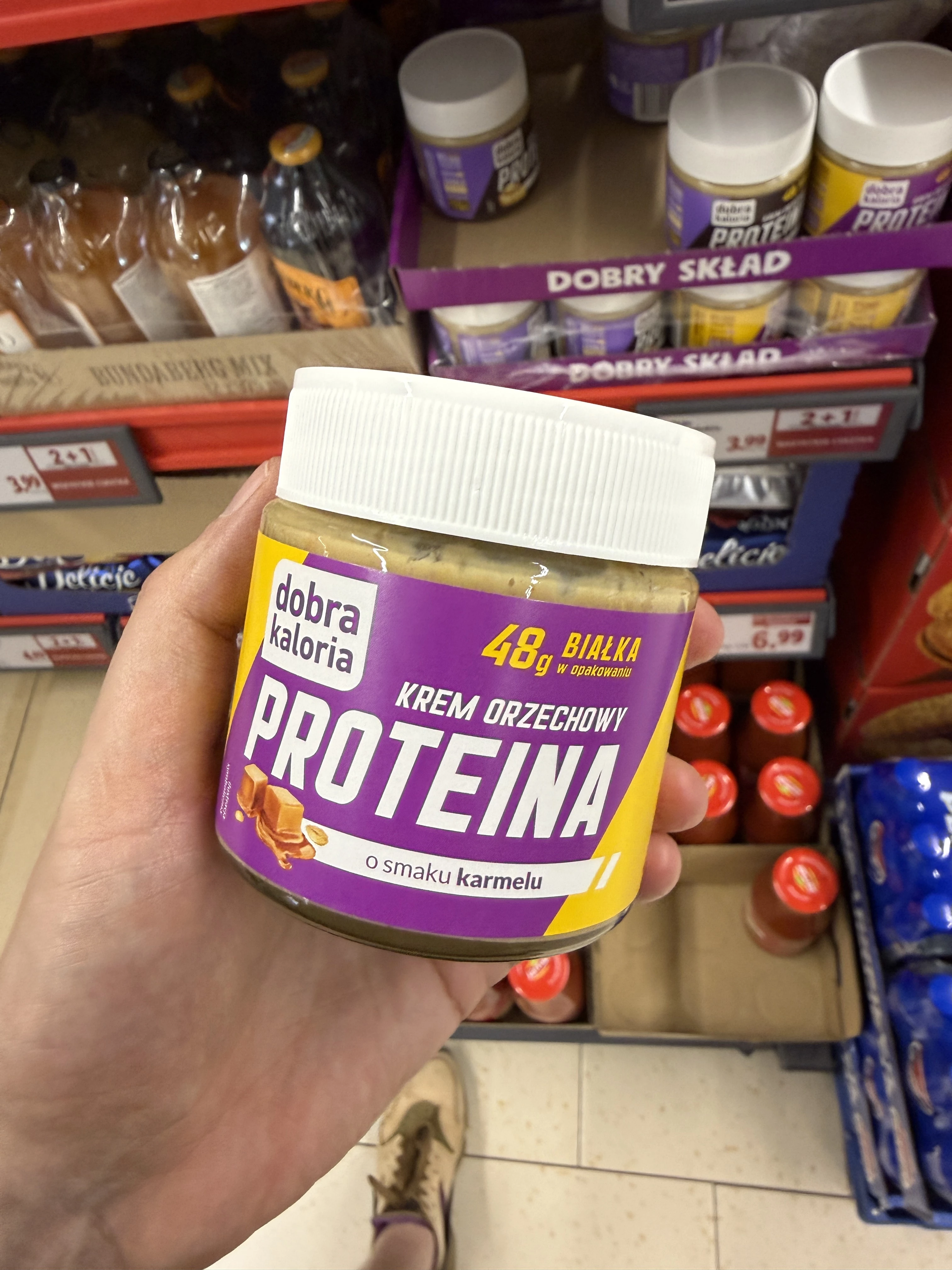 Dobra Kaloria Proteina Krem Orzechowy Karmel | 200g