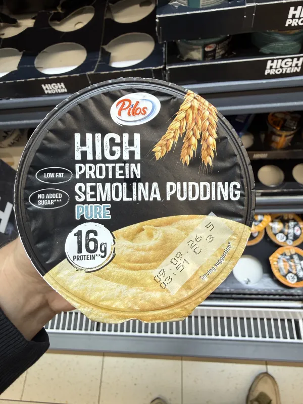 Pilos High Protein Semolina Pudding Pure | 200g