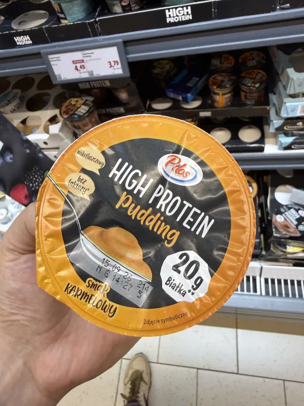 Pilos High Protein Pudding, smak karmelowy | 200g