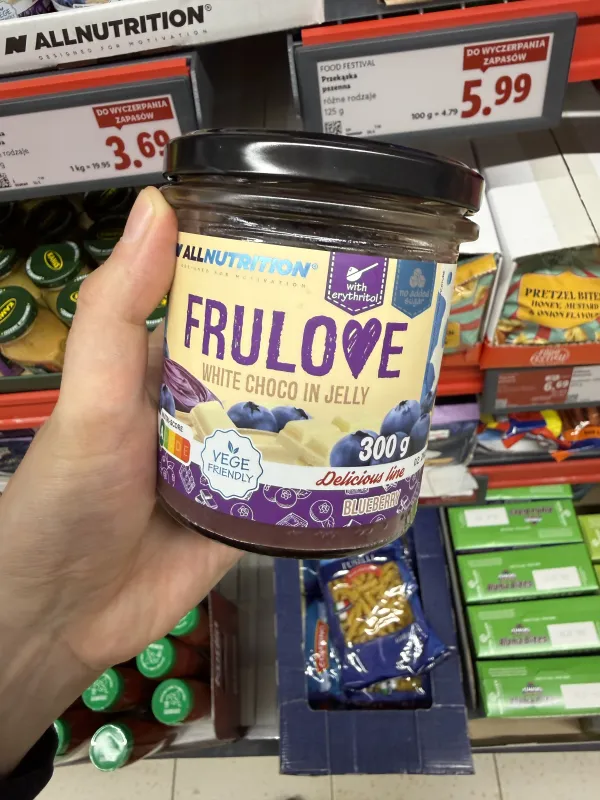Allnutrition Frulove White Choco in Jelly Blueberry | 300g