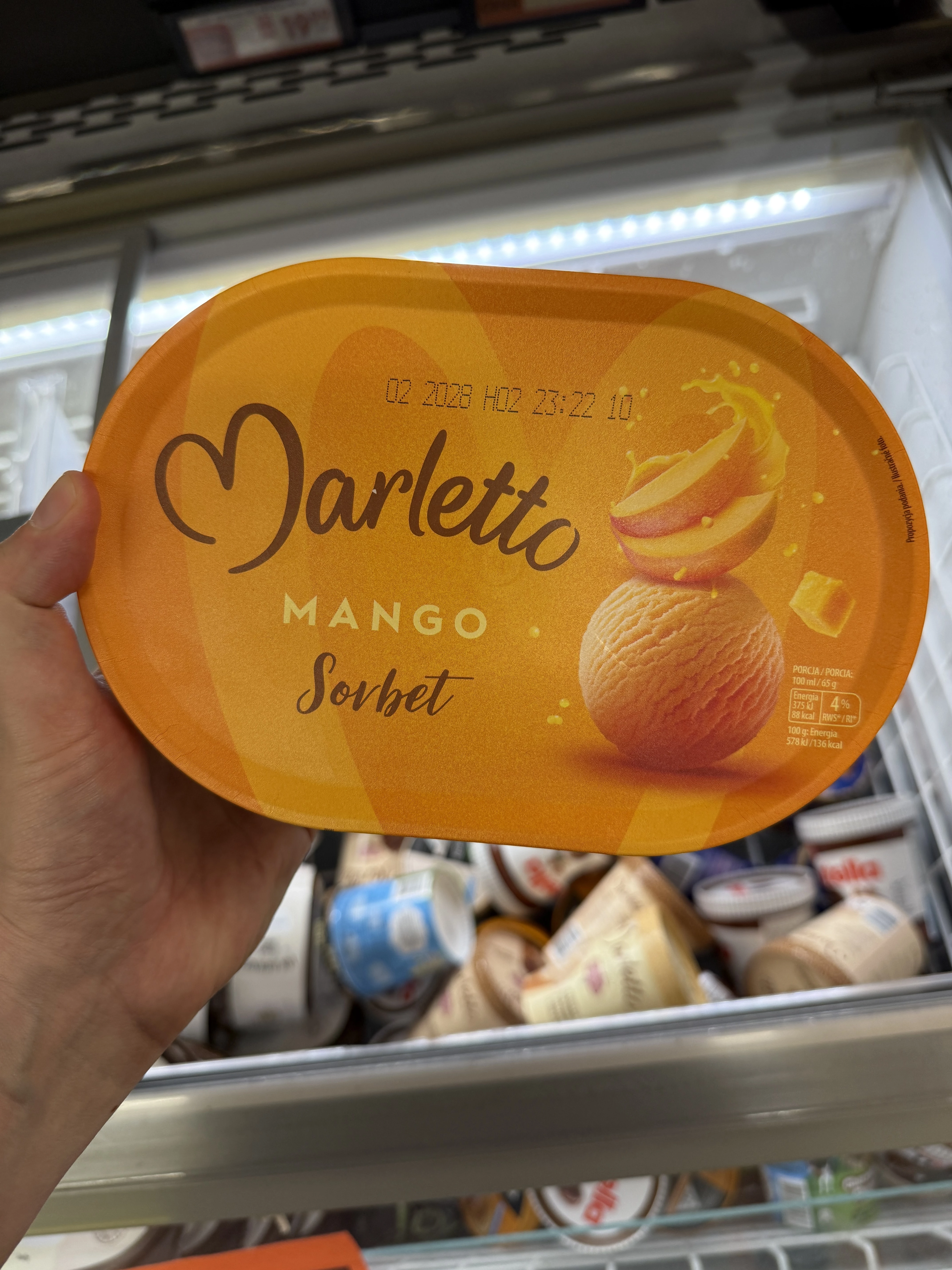 Marletto Sorbet Mango | 1000ml / 650g