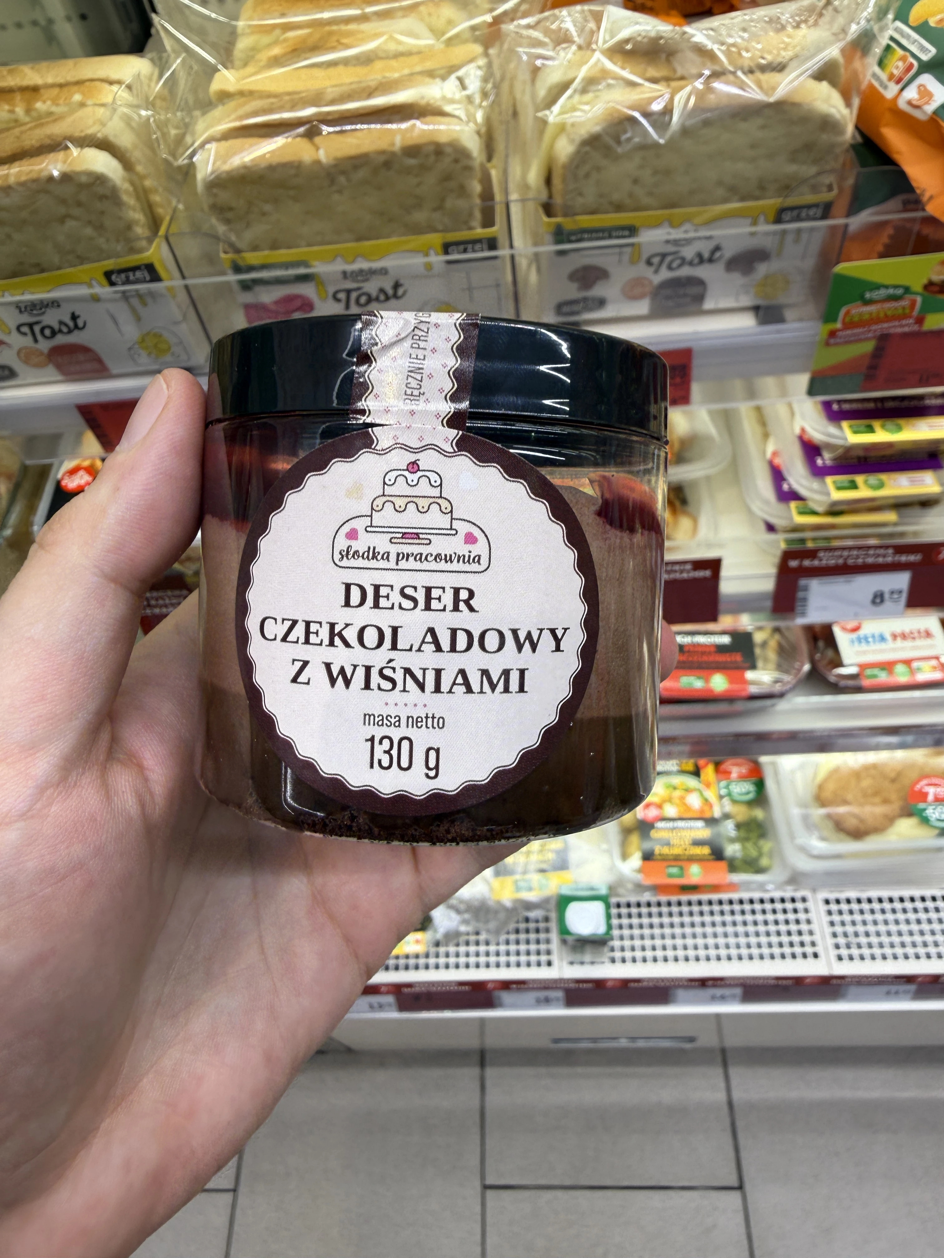 Słodka Pracownia Deser Czekoladowy z Wiśniami | 130g