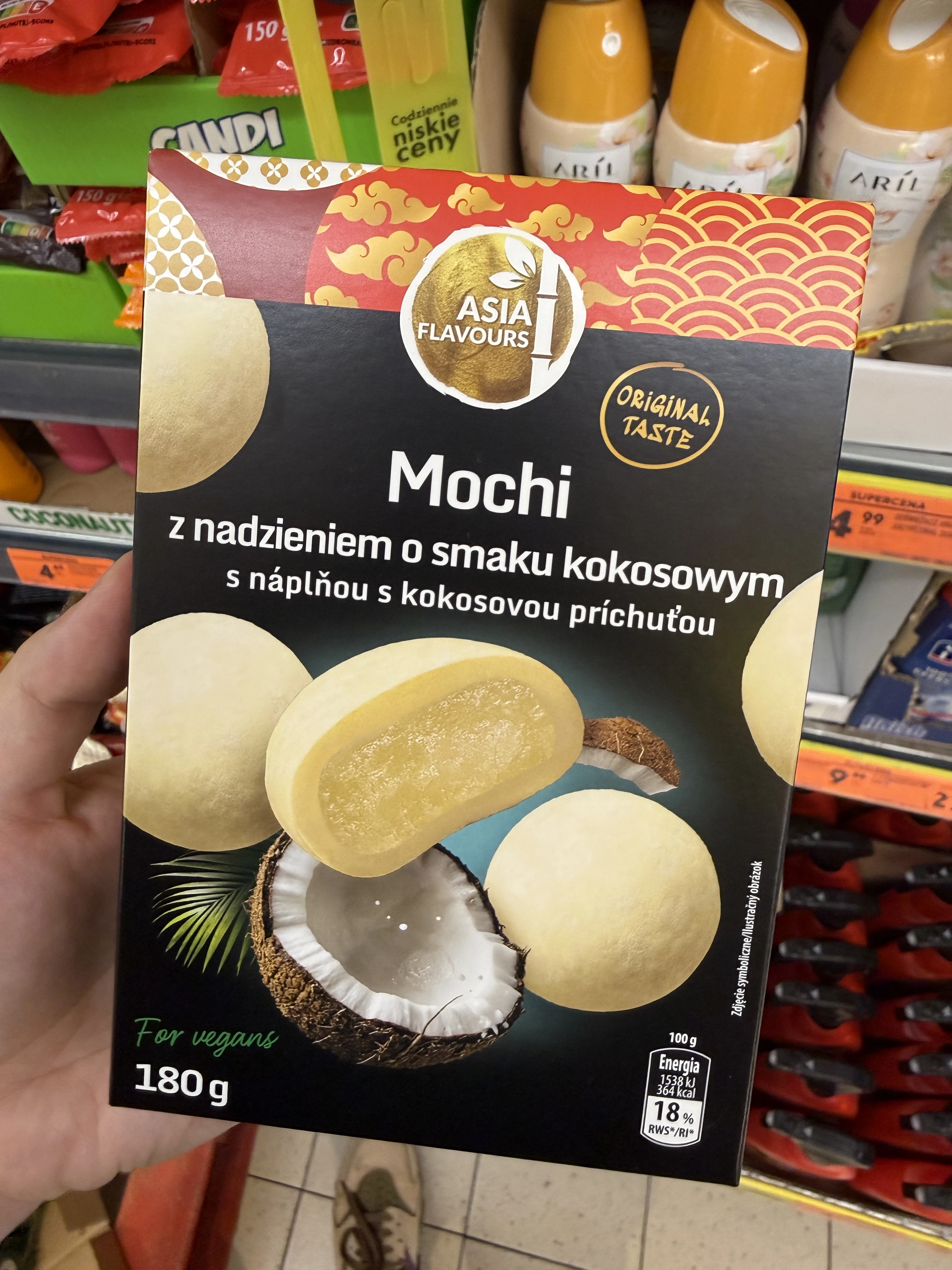 Asia Flavours Mochi z nadzieniem o smaku kokosowym | 180g