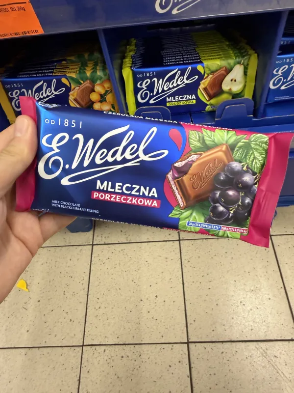 E.Wedel Czekolada Mleczna Porzeczkowa | 100g