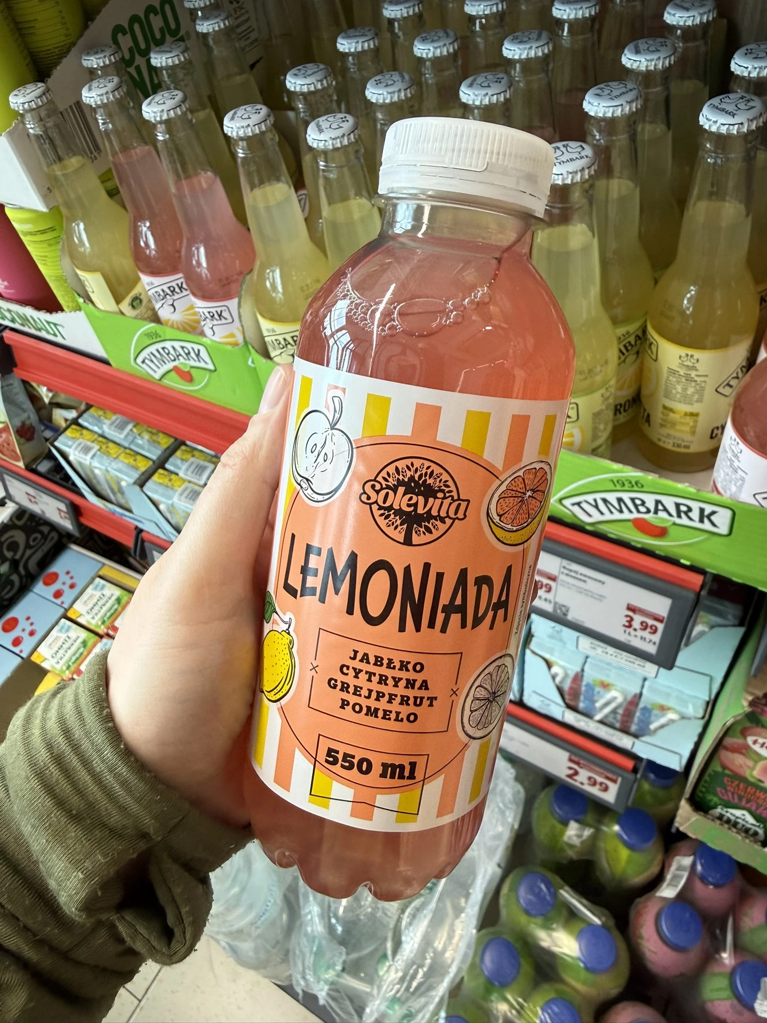 Lemoniada jabłko-cytryna-grejpfrut-pomelo Solevita | 550ml