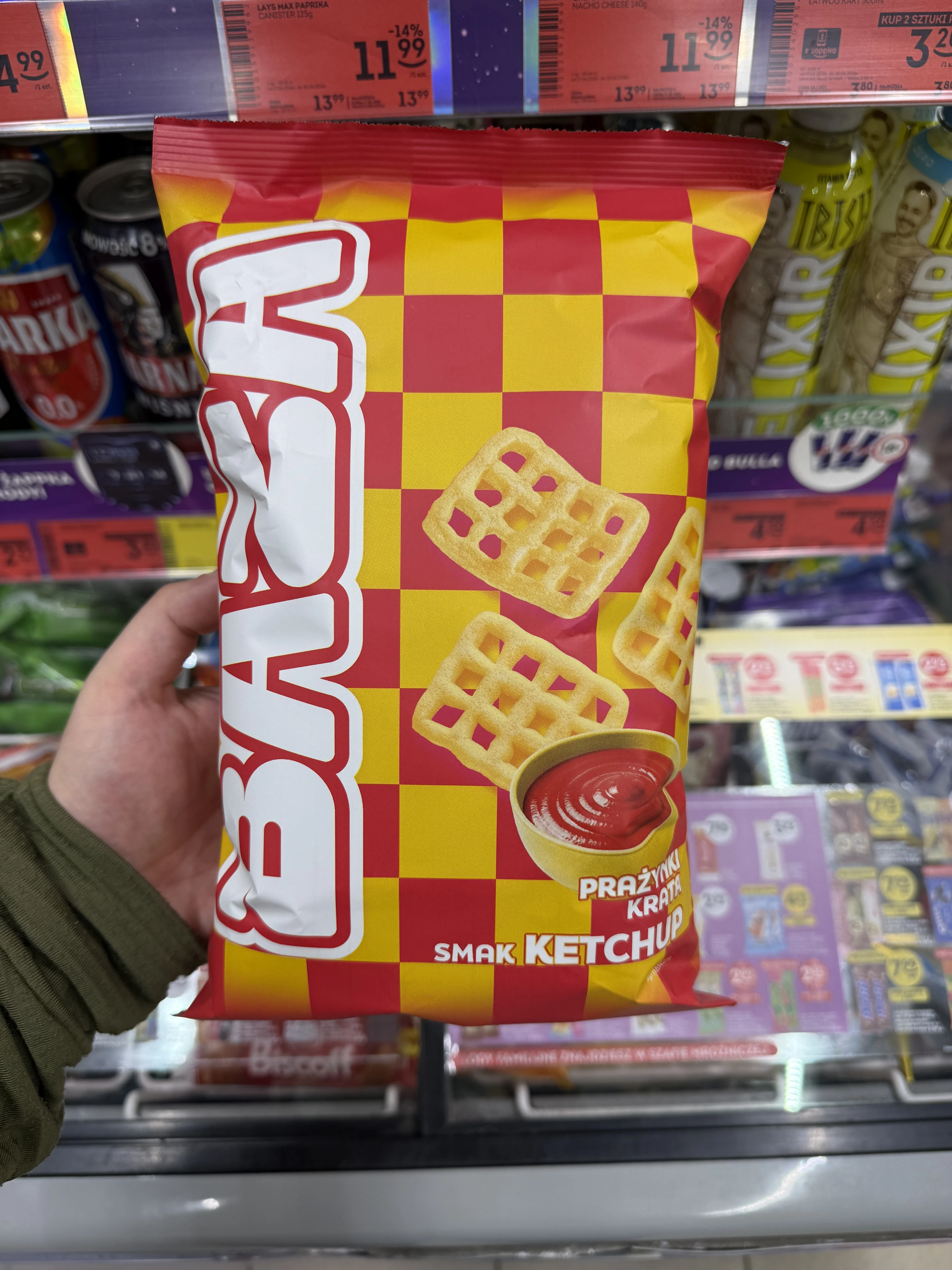 Baza Prażynki Krata smak Ketchup | 50g