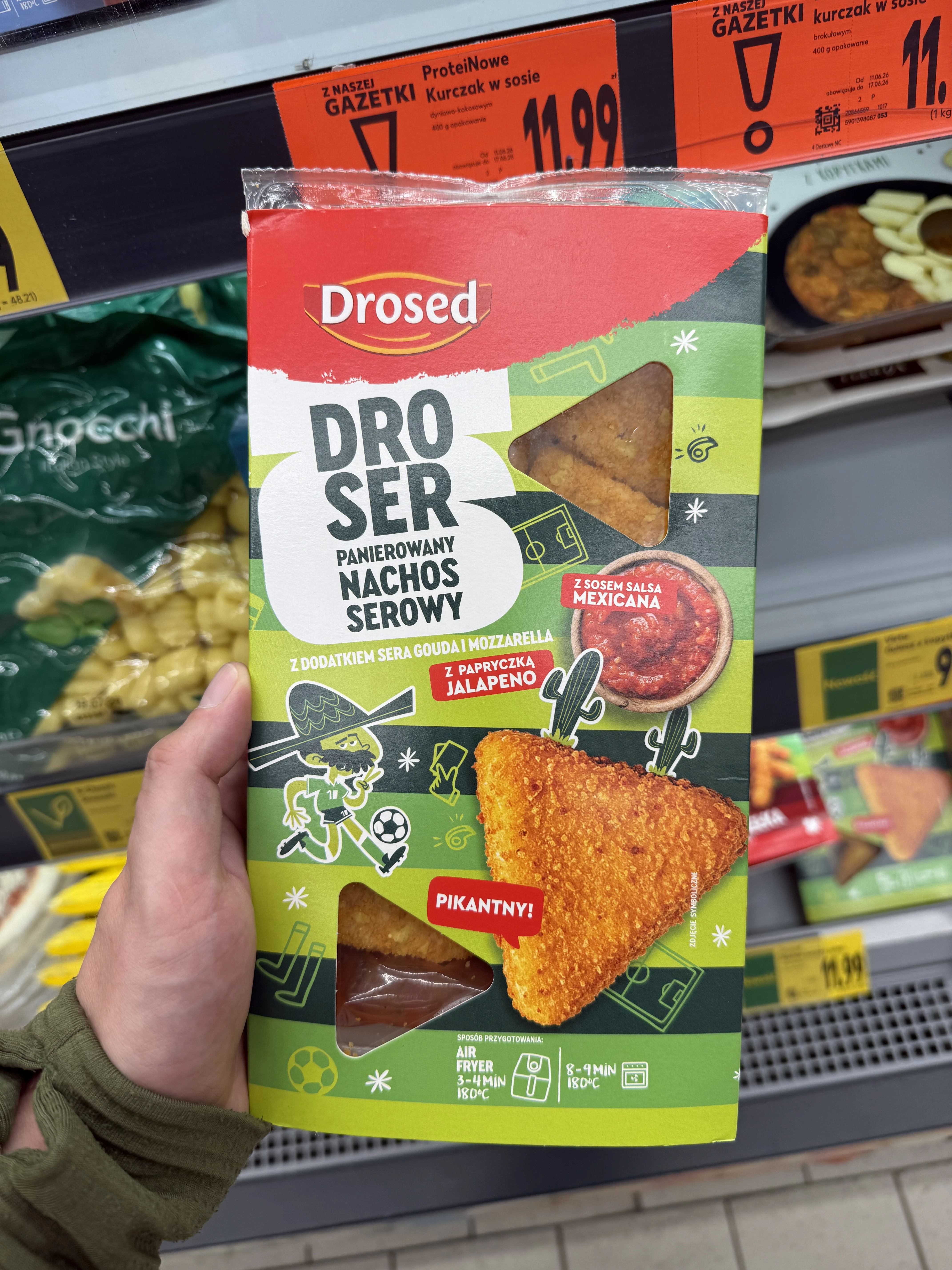 Droser Nachos Serowy Panierowany z Pikantnym Sosem Salsa Mexicana | 230g