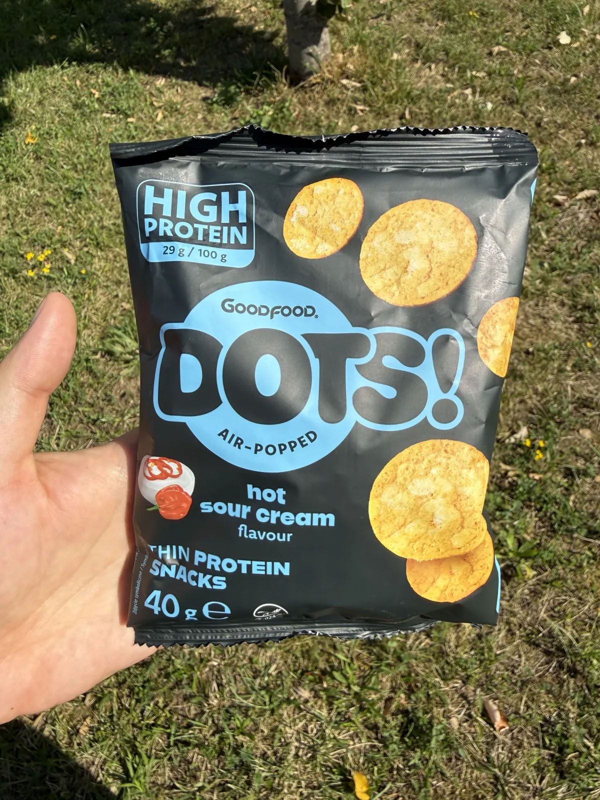 Goodfood Dots! Air-Popped hot sour cream flavour | 40g