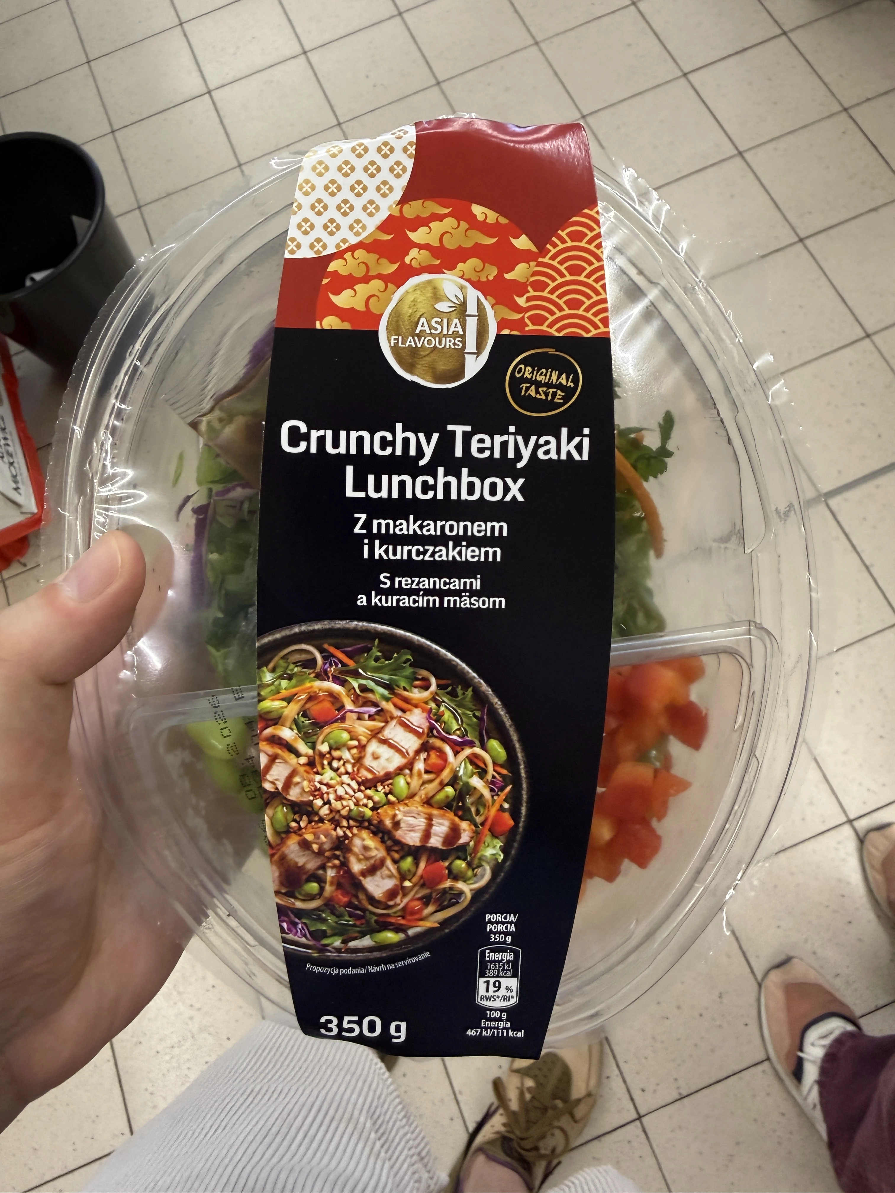 Asia Flavours Crunchy Teriyaki Lunchbox z makaronem i kurczakiem  | 350g