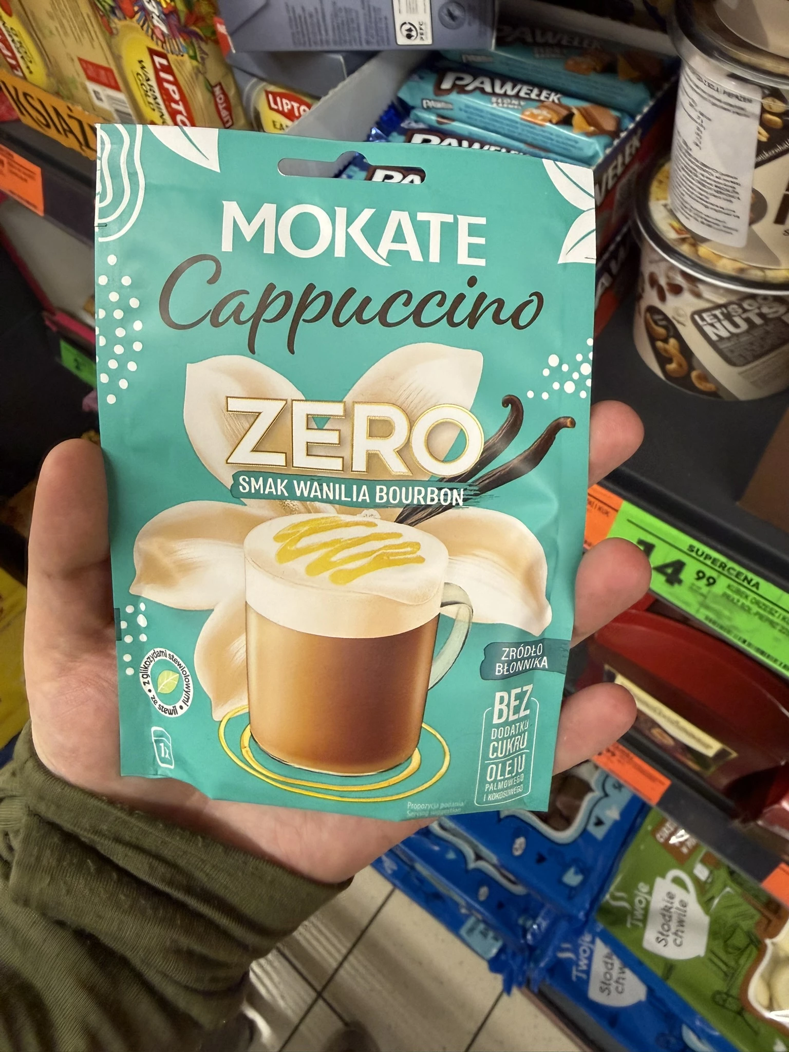 Mokate Cappuccino Zero Wanilia Bourbon | 20g