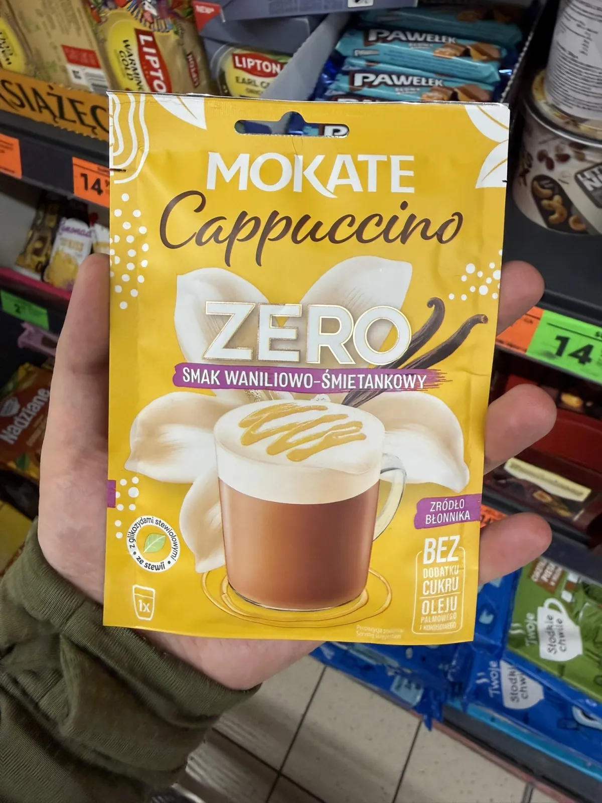 Mokate Cappuccino Zero smak waniliowo-śmietankowy | 20g