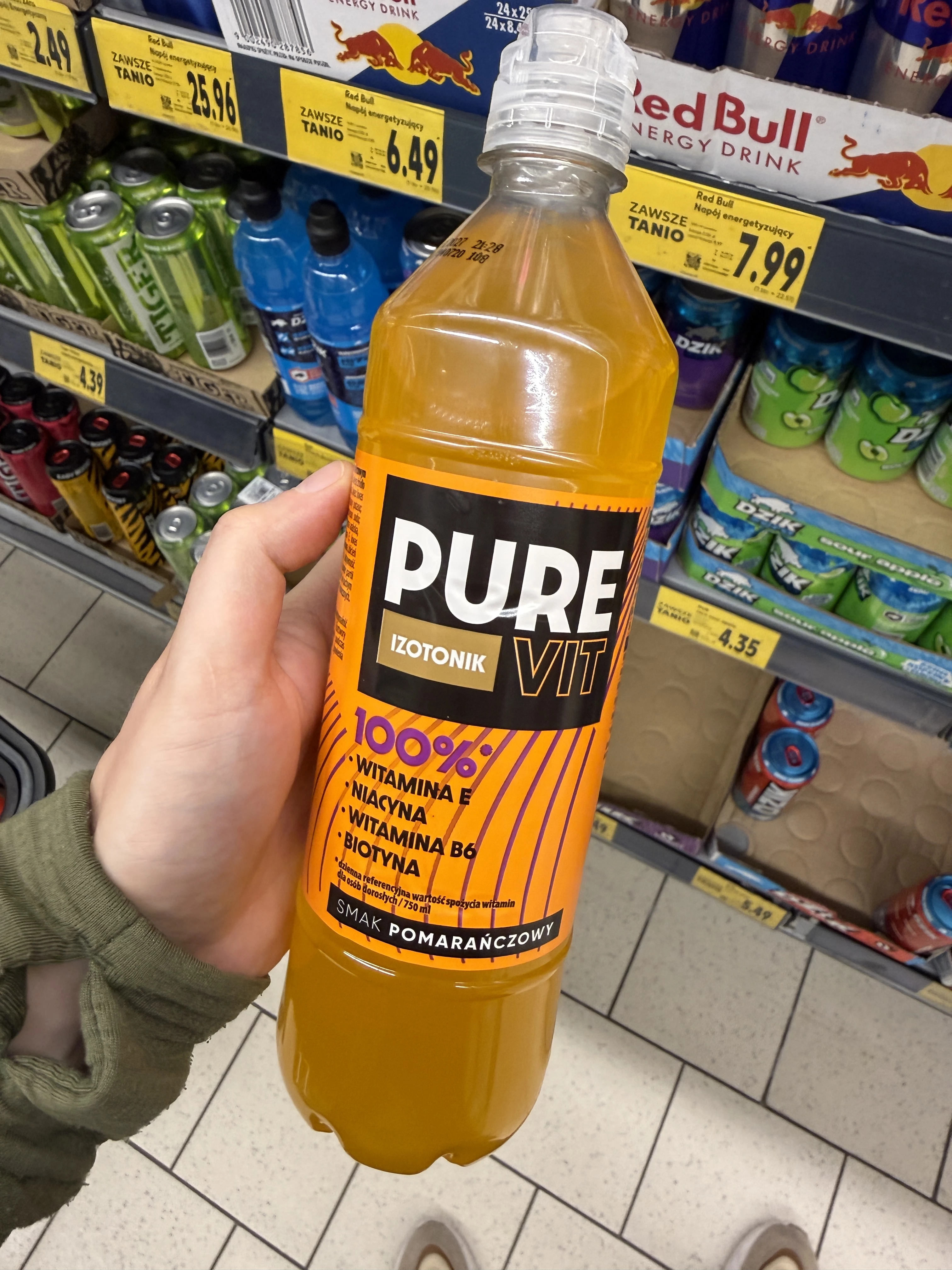 Pure Vit Izotonik Pomarańczowy | 750ml